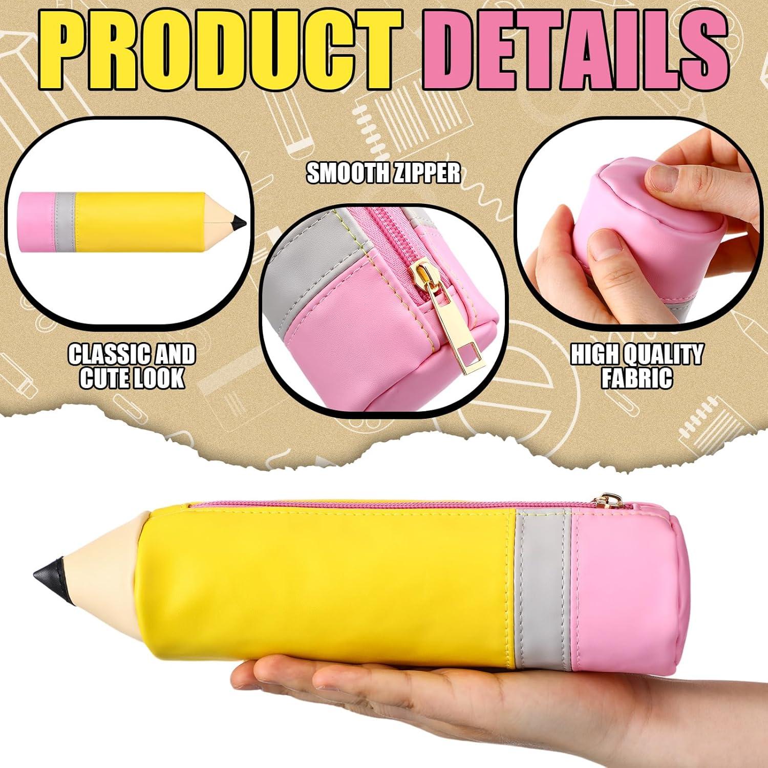 Estuche de Lápiz Kisston 3D de Cuero Clásico para Maestros