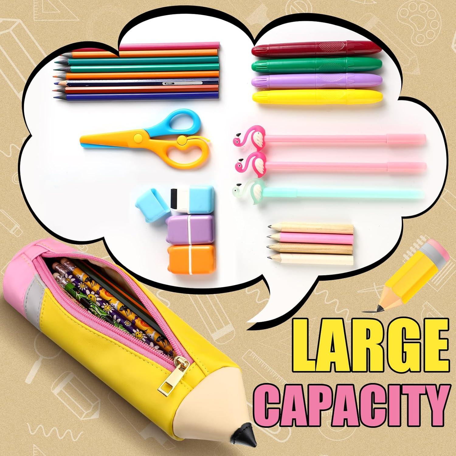 Estuche de Lápiz Kisston 3D de Cuero Clásico para Maestros