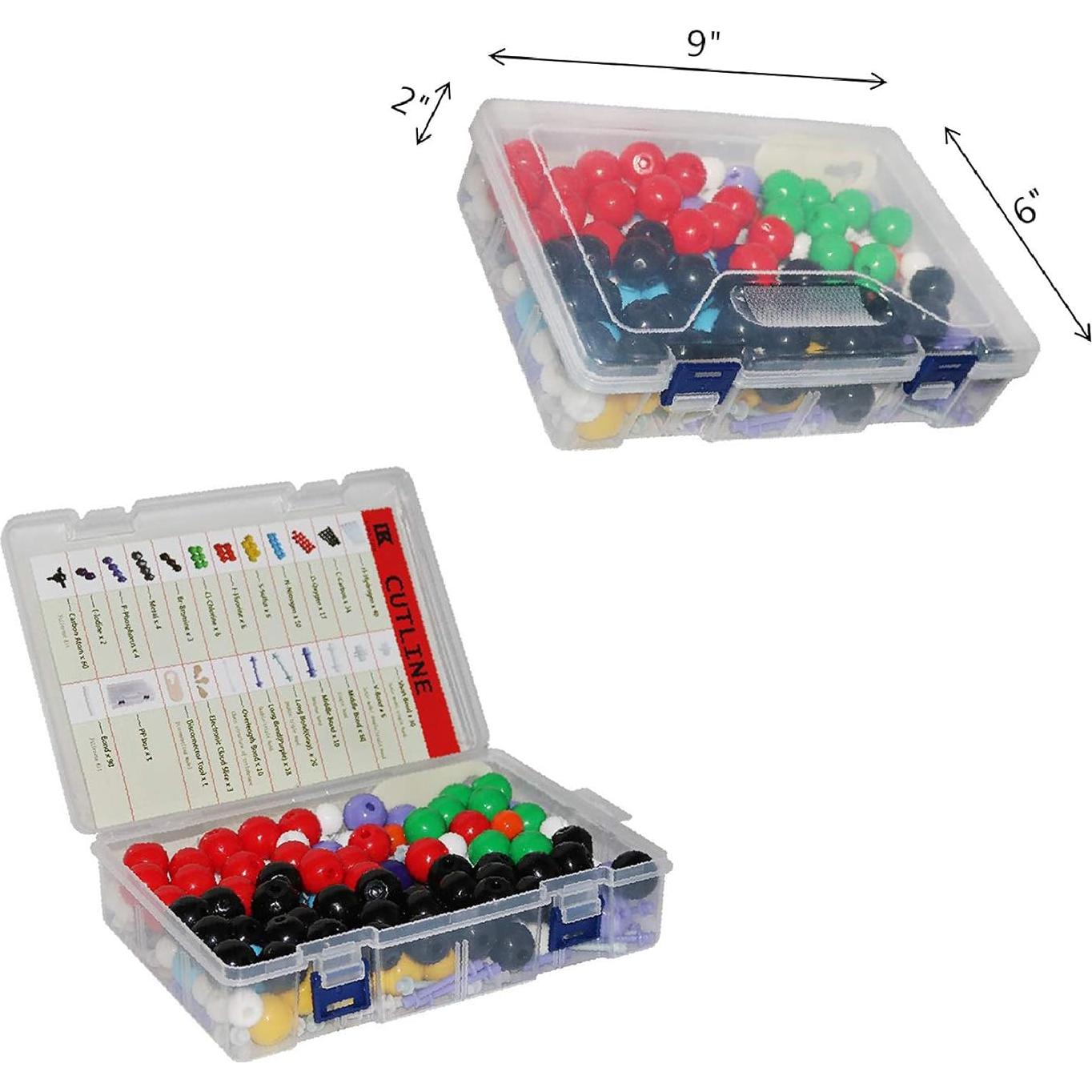 Kit de Modelo Molecular Linktor 444 Piezas Química 3D