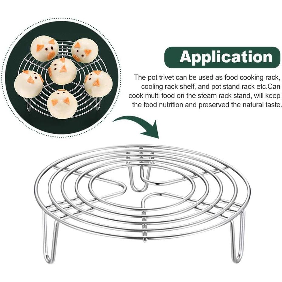 Rejilla de Vapor Redonda EKDJKK 16x4cm Acero Inoxidable