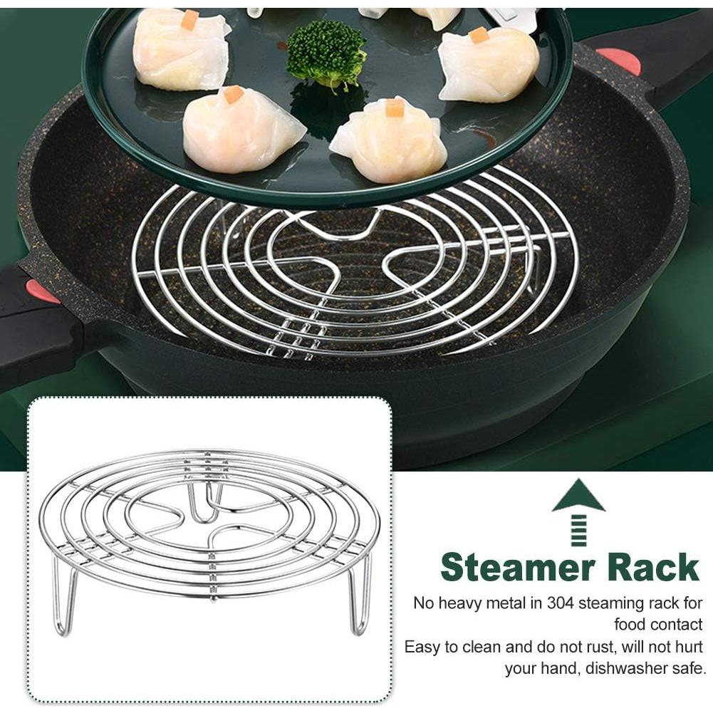 Rejilla de Vapor Redonda EKDJKK 16x4cm Acero Inoxidable