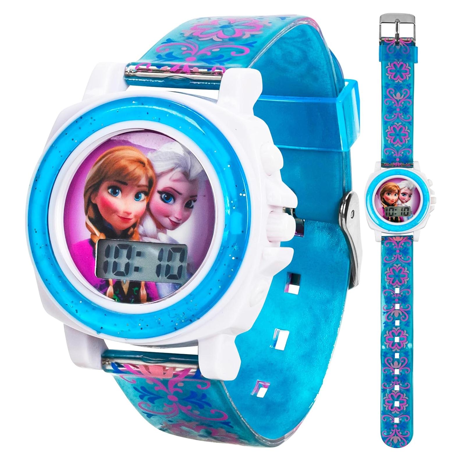 Reloj Digital Disney Frozen Anna y Elsa con Sonido