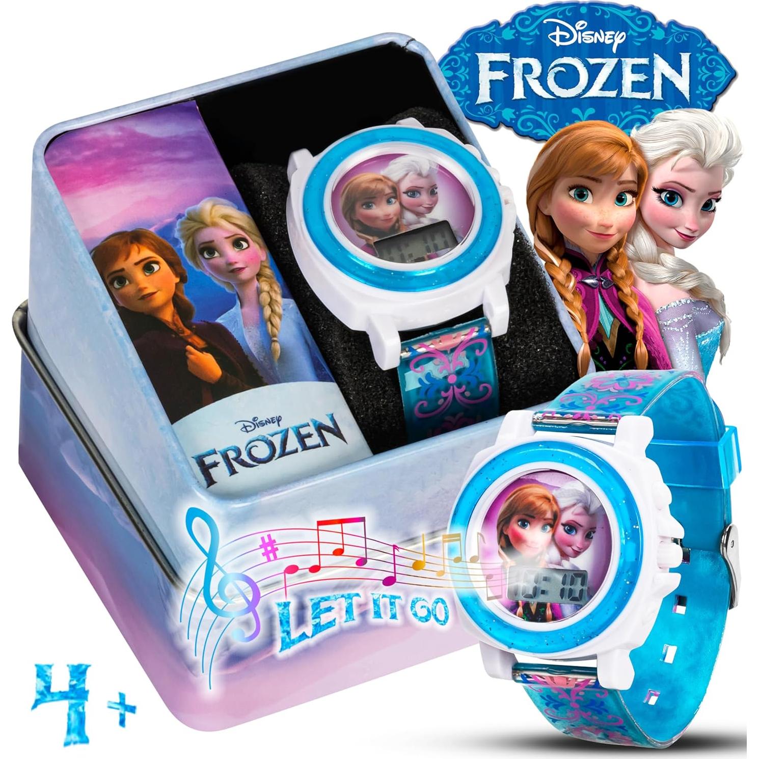 Reloj Digital Disney Frozen Anna y Elsa con Sonido