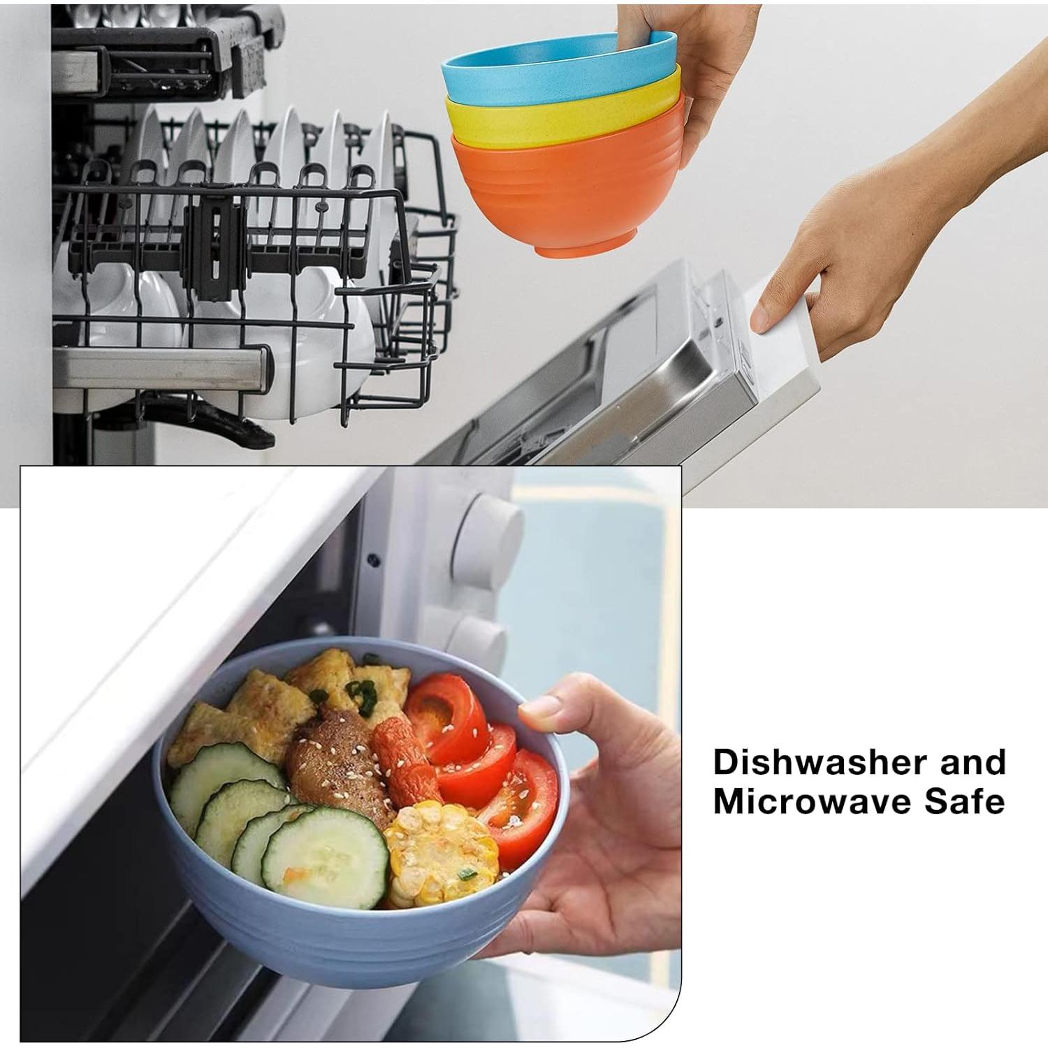 Juego de 6 Tazones Irrompibles Gencywe 24 OZ Ecológicos