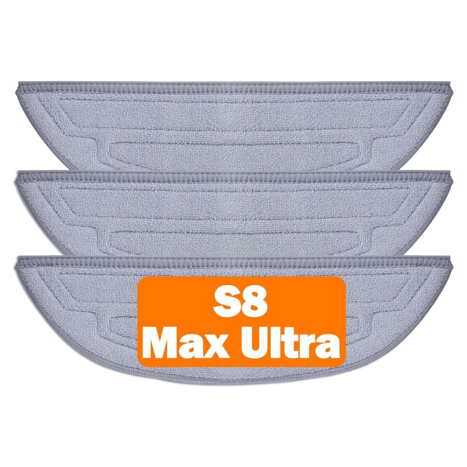 BBT BAMBOOST S8 MaxV Ultra Replacement Parts Fit for Roborock S8 MaxV Ultra, S8 Max Ultra Robot Robot Vacuum, Mop Pads, Accessories (2 Pack)