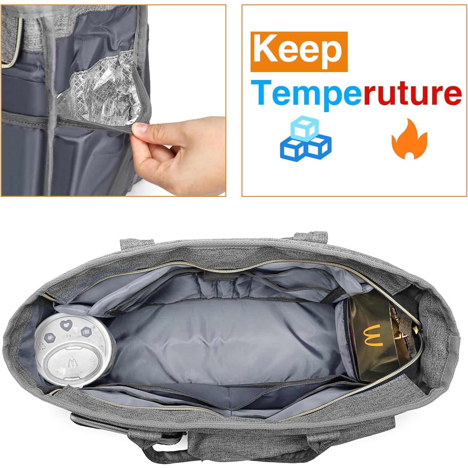 Bolsa Tote para Laptop Rabjen Gris 15.6" Acolchada