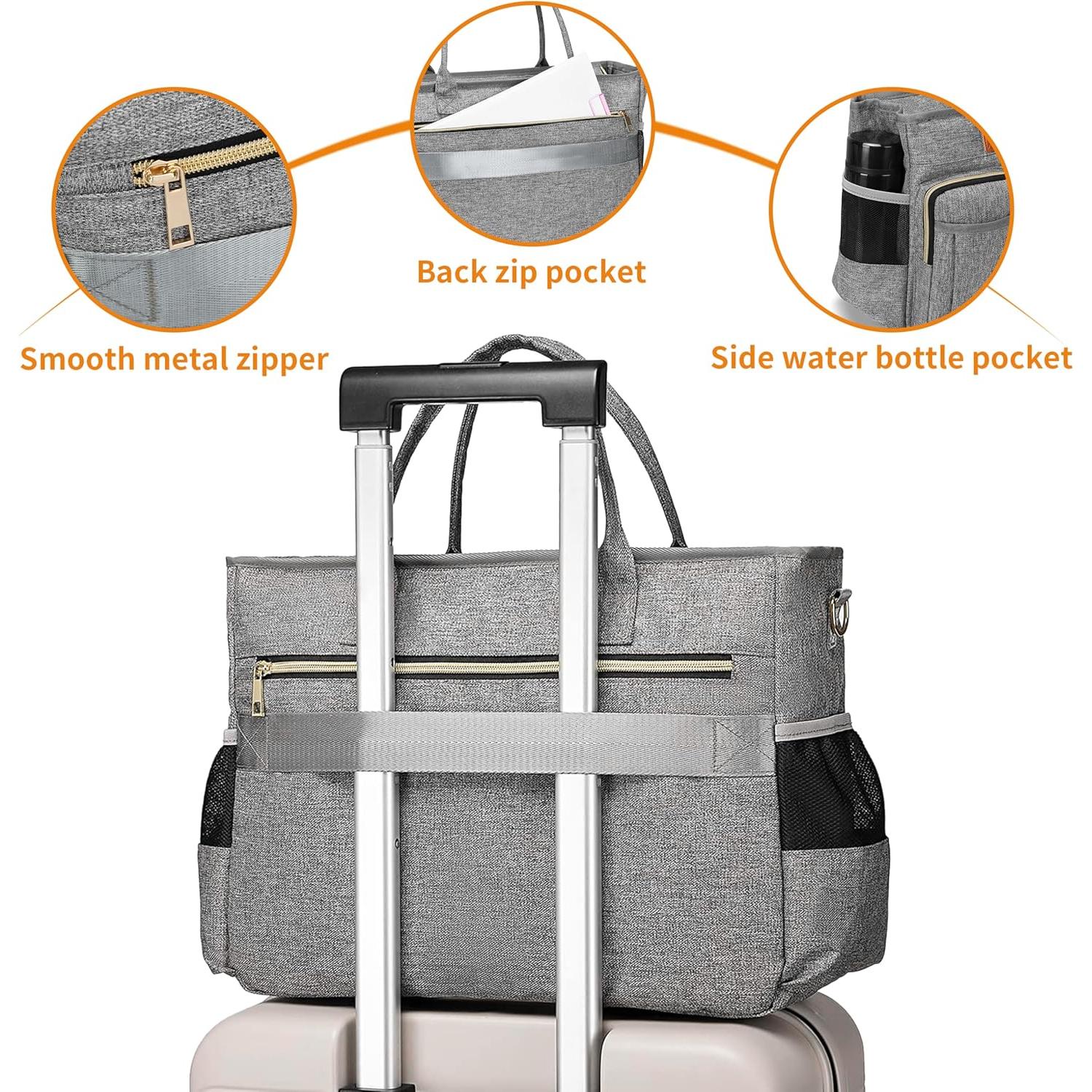 Bolsa Tote para Laptop Rabjen Gris 15.6" Acolchada