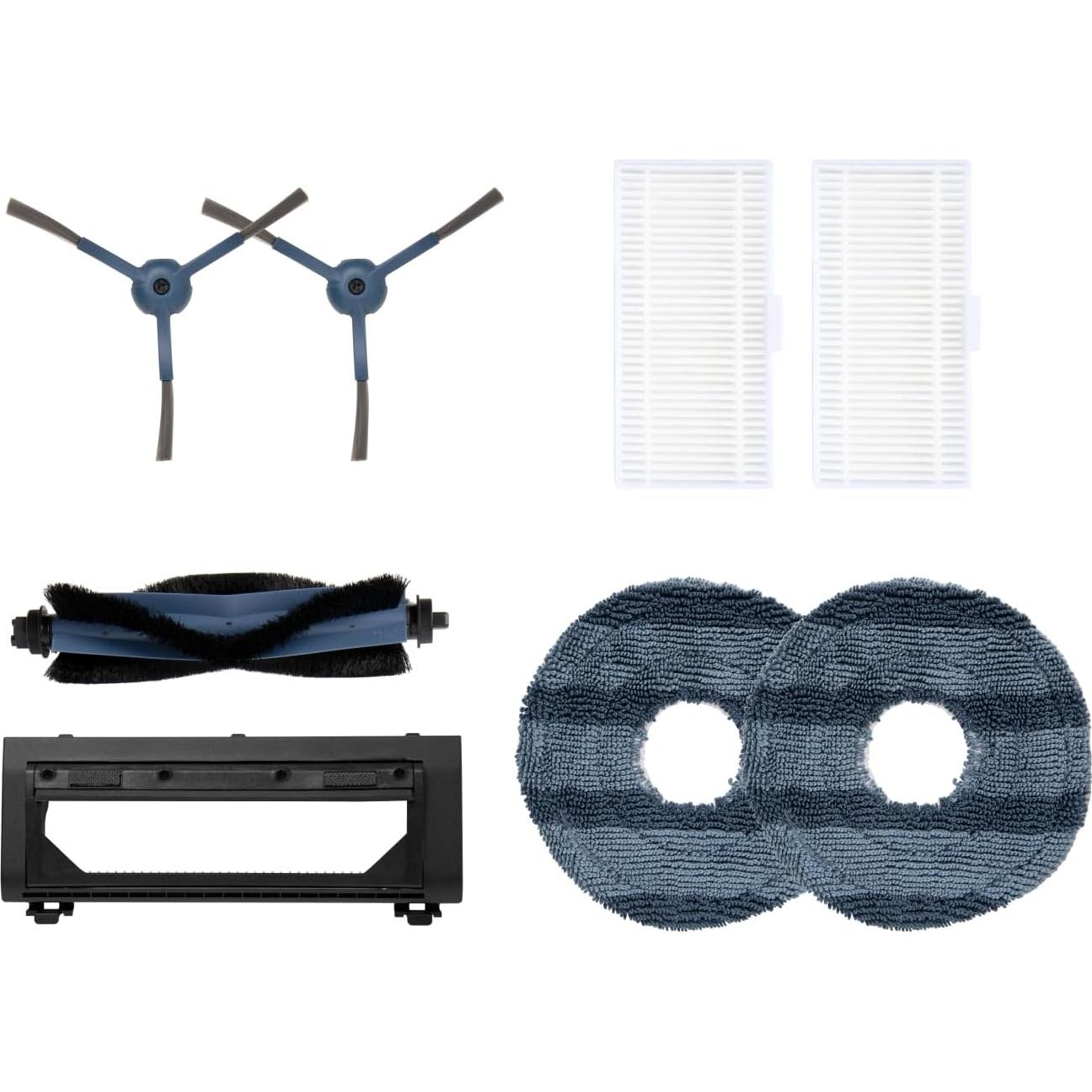 eufy Robot Vacuum Omni C20 with All-in-One Station,3.35-Inch Ultra-Slim Body Accessory Kit for Omni C20, 2 Side Brushes, 2 Washable Filters, 1 Rolling Brush, 1 Brush Guard, 2 Mops