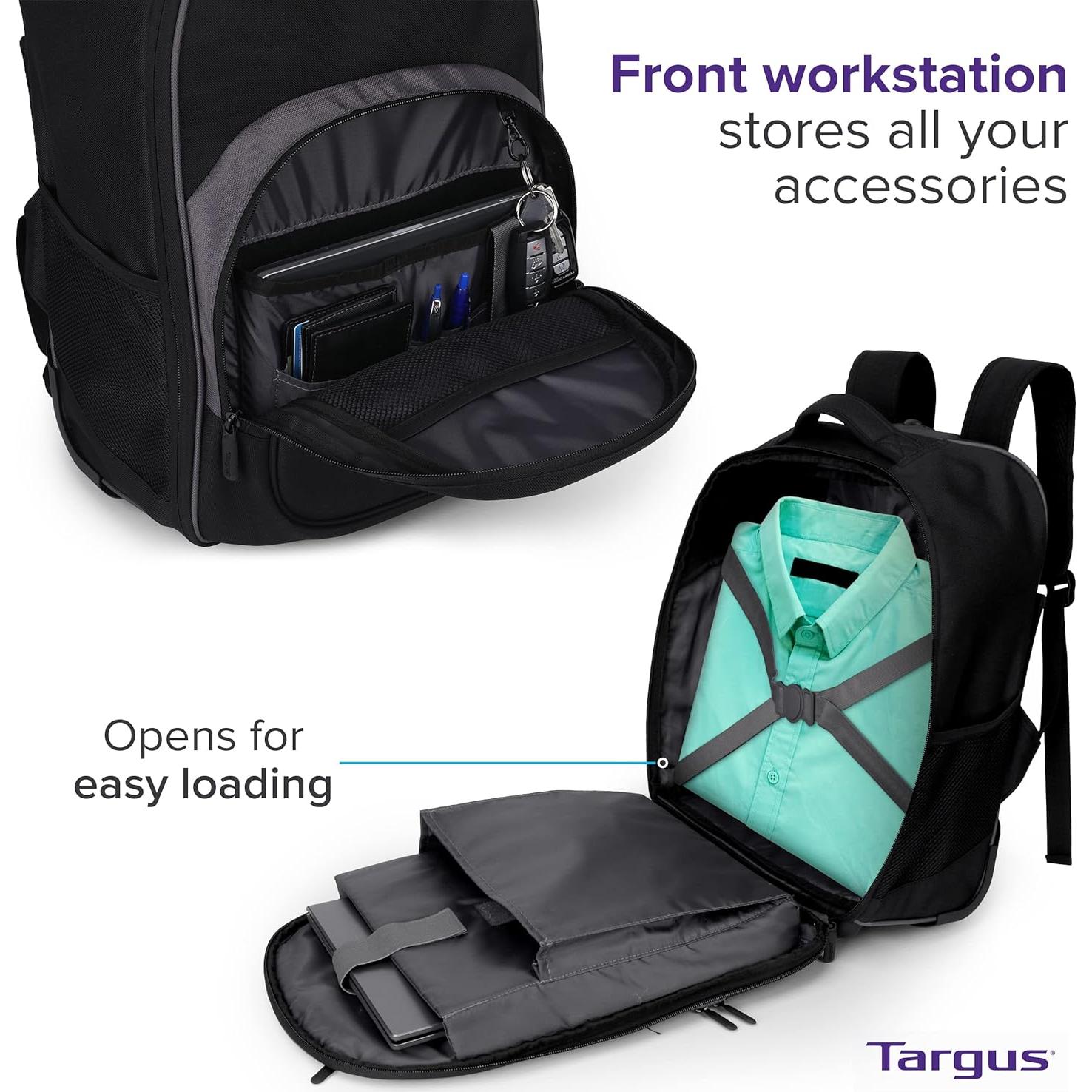 Mochila Rodante Targus 16" Negra con Funda para Laptop