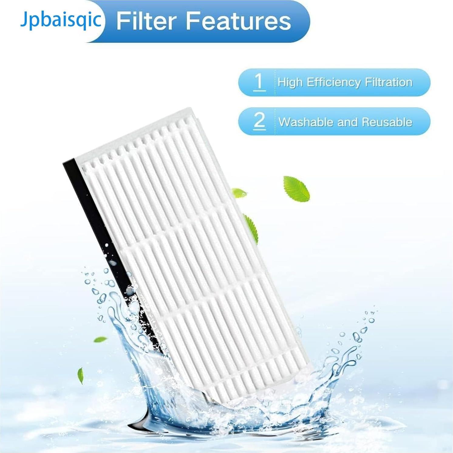 Kit de Reemplazo para Aspiradora Robot Eufy C20 Omni - 1 Cepillo Principal, 4 Laterales, 2 Filtros, 4 Paños, 3 Bolsas