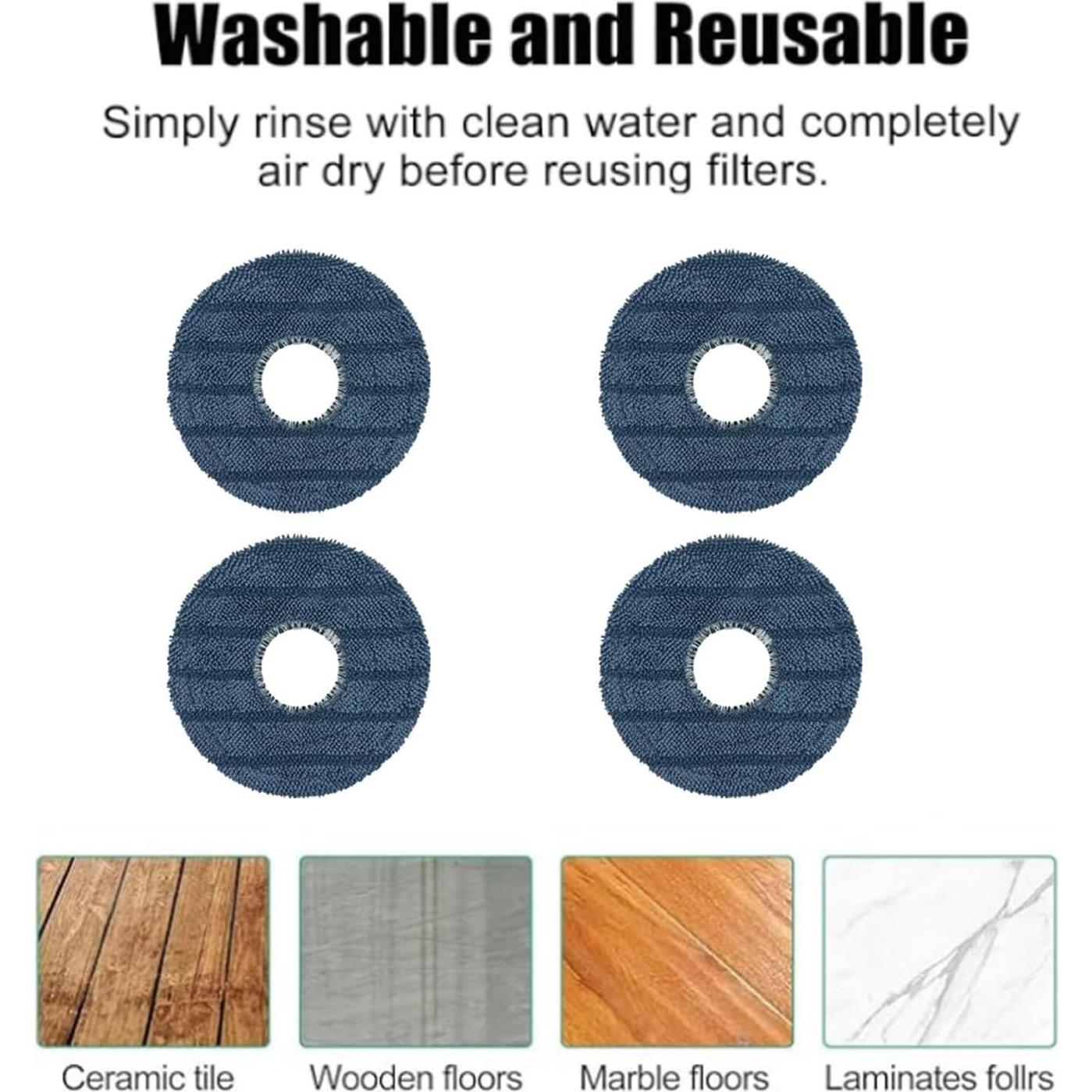 Kit de Reemplazo para Aspiradora Robot Eufy C20 Omni - 1 Cepillo Principal, 4 Laterales, 2 Filtros, 4 Paños, 3 Bolsas