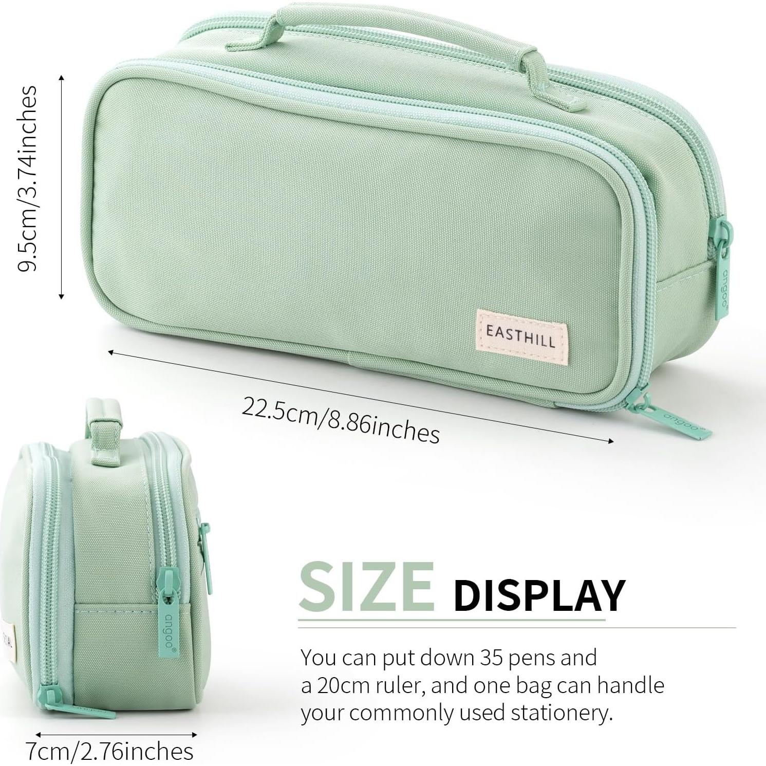 Estuche de Lápices EASTHILL Verde 22.5x9.5x7 cm Organizador