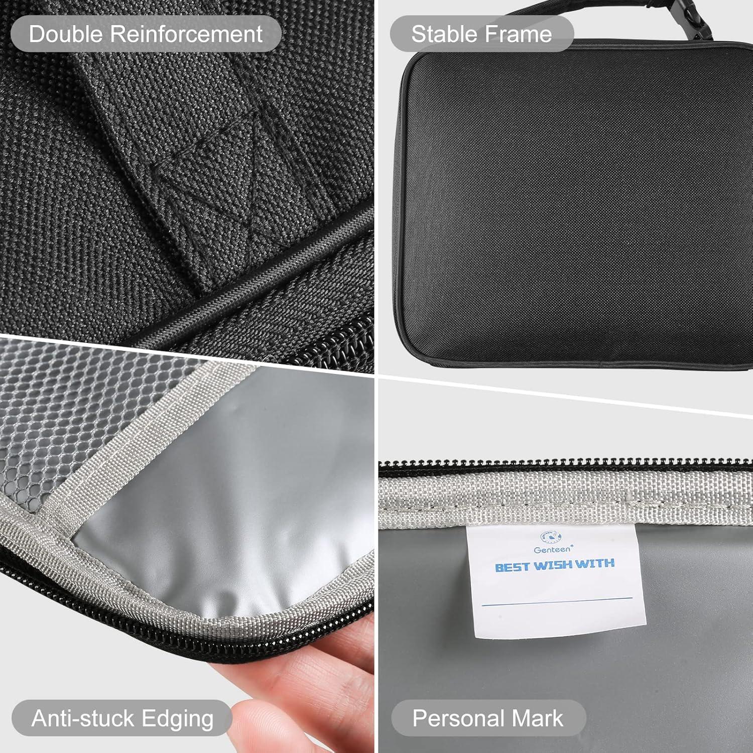 Bolsa de Almuerzo Genteen Aislada 5L Negra para Niños