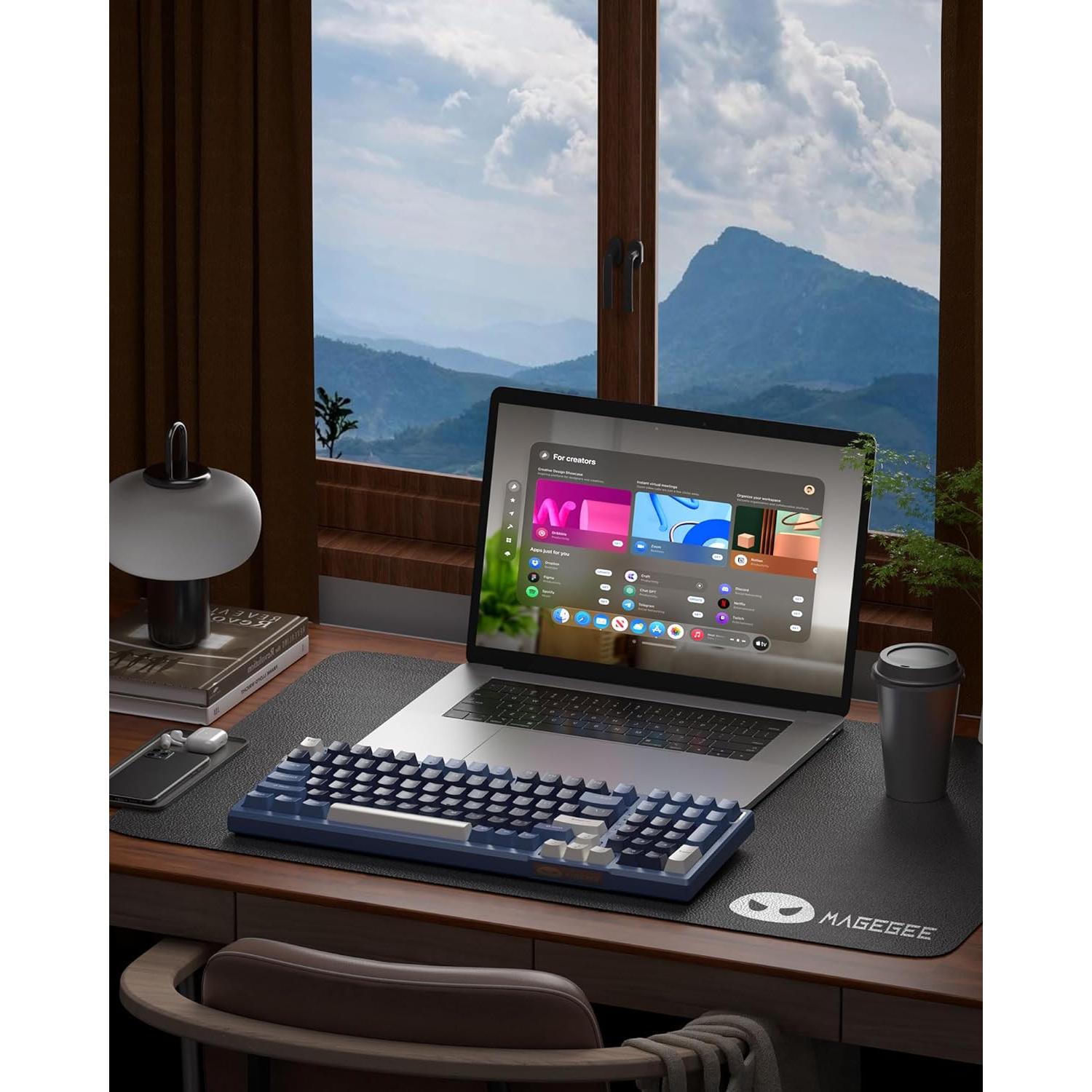 Teclado Mecánico MageGee SKY98 96% RGB Azul Prusiano