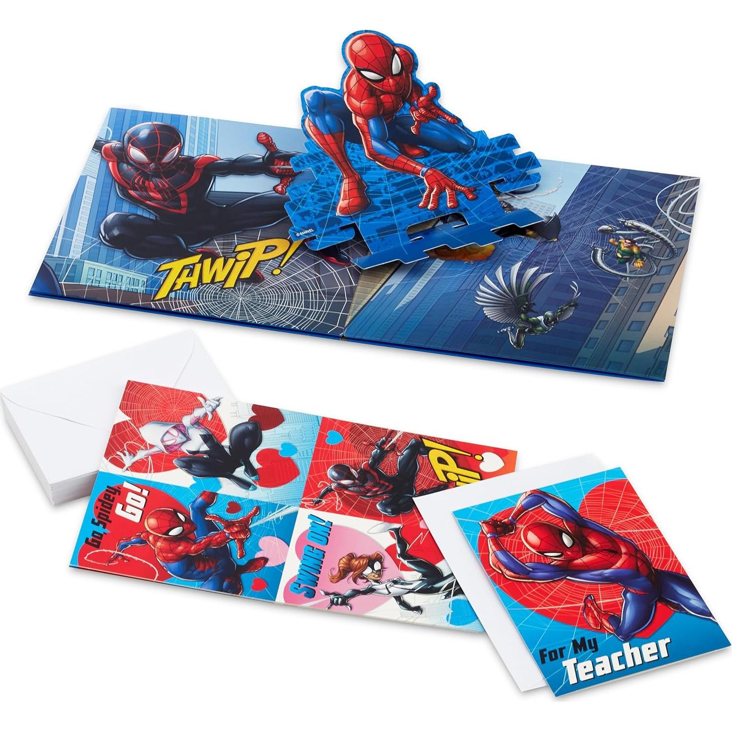 Tarjetas de San Valentín Hallmark Spider-Man 32 Tarjetas