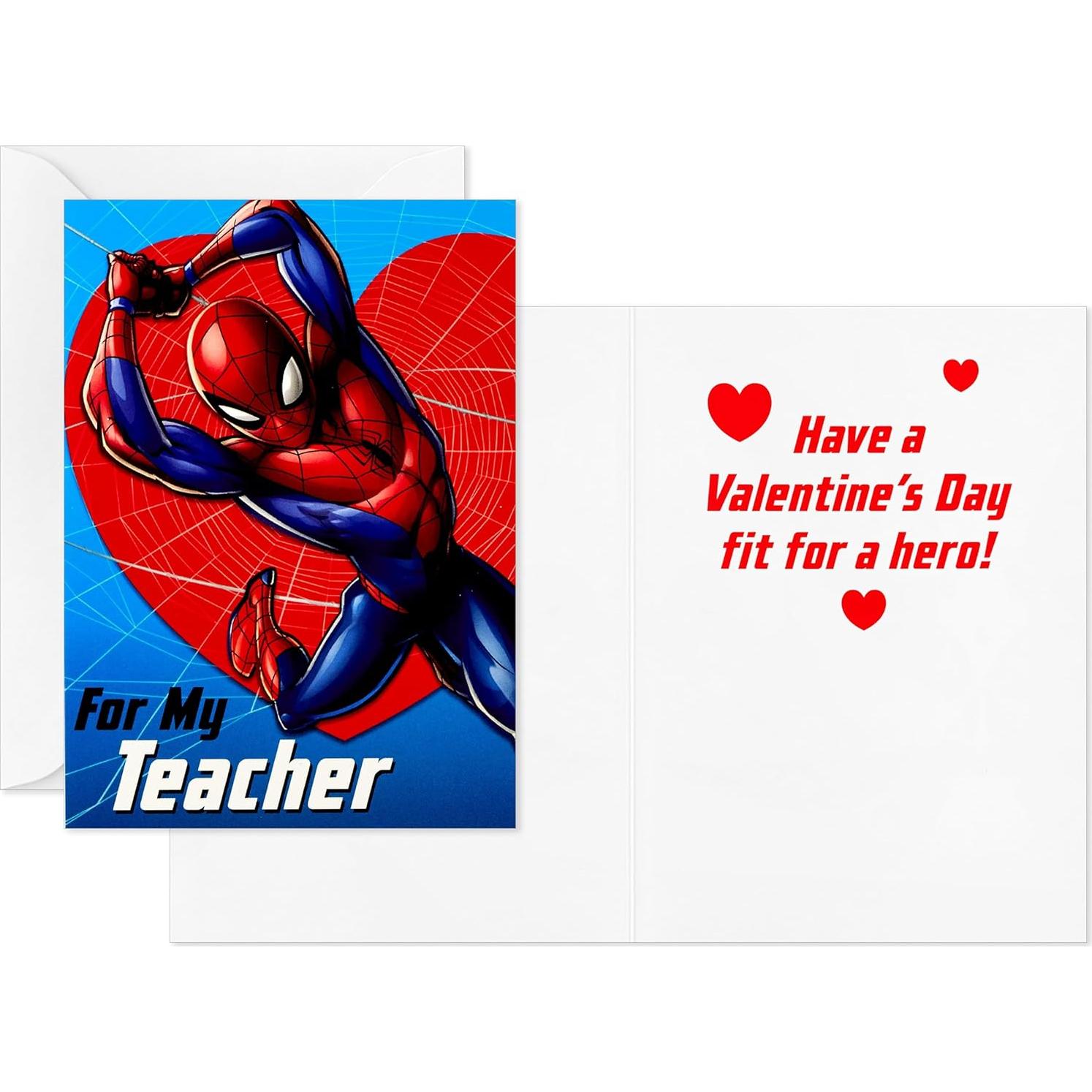 Tarjetas de San Valentín Hallmark Spider-Man 32 Tarjetas