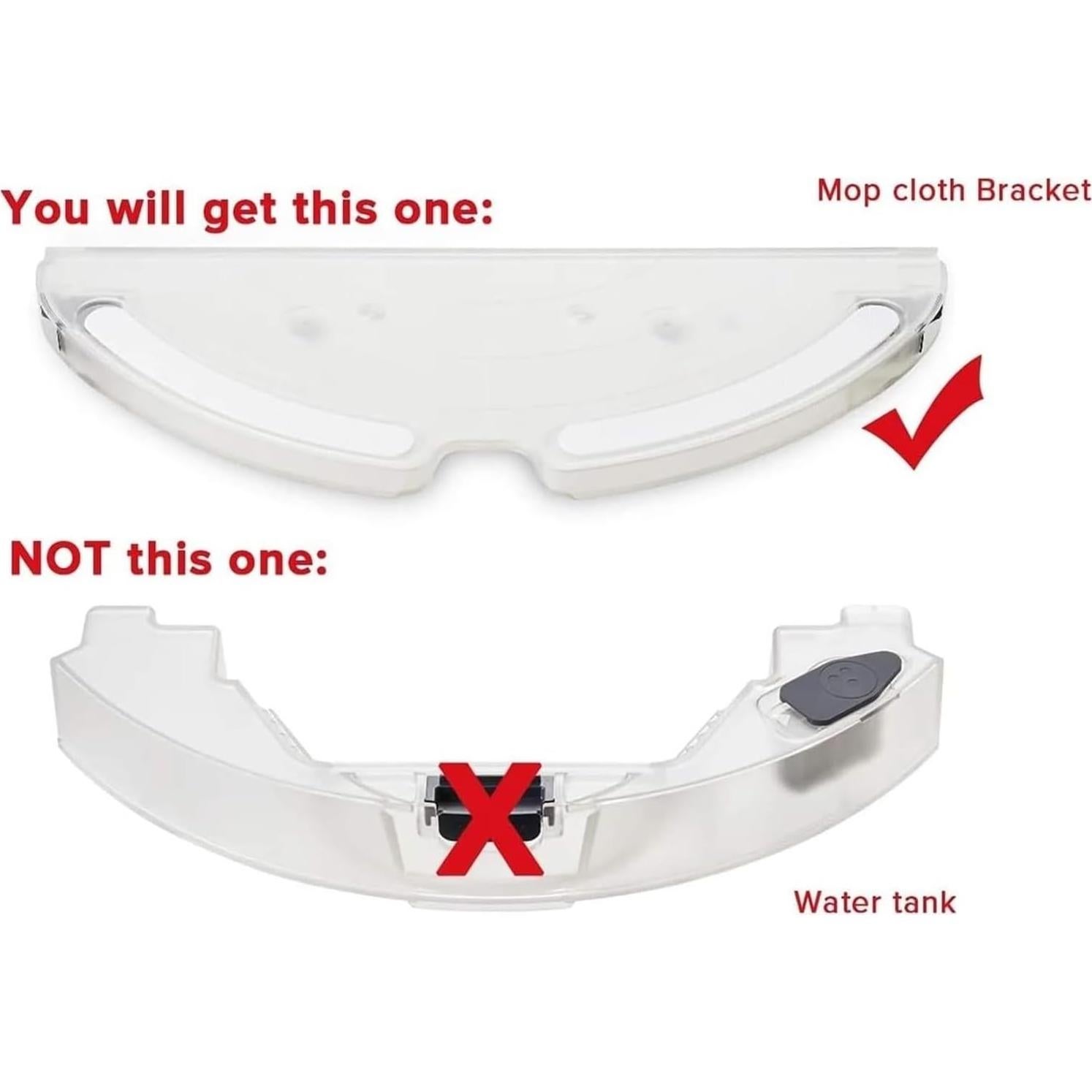 Robot Vacuum Cleaner Mop Cloth Bracket .Compatible for Roborock S5 Max/S6 MaxV/Q7 Max/Q7 Max+.Mop Plate Holder Replacement Parts (Size : Orange)