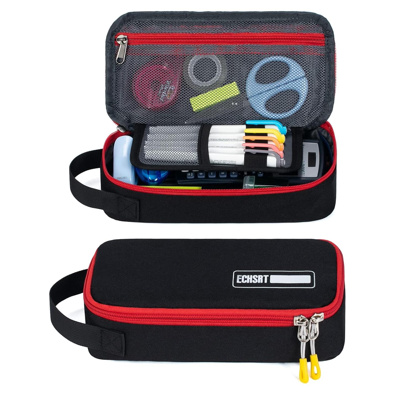 Estuche Grande ECHSRT para Lápices Negro con Gran Capacidad