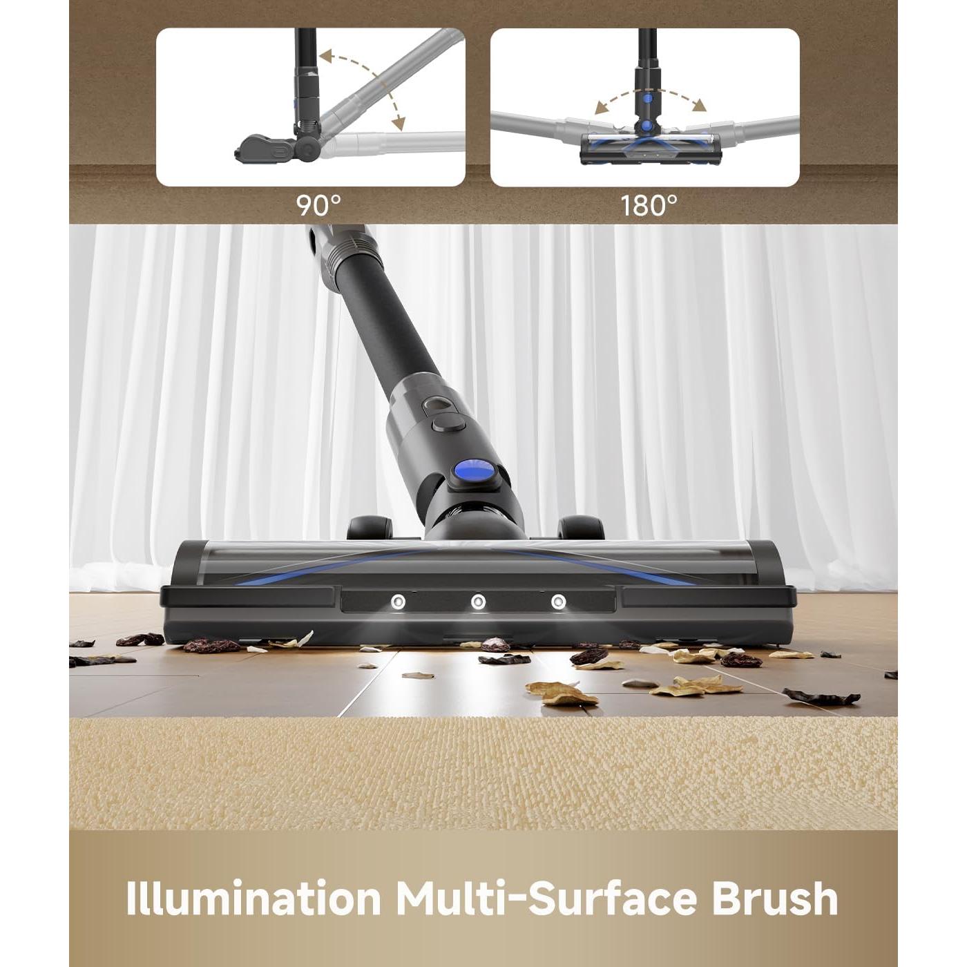 Aspiradora Inalámbrica MOVA J30, 450W, 60 Min, 4 en 1