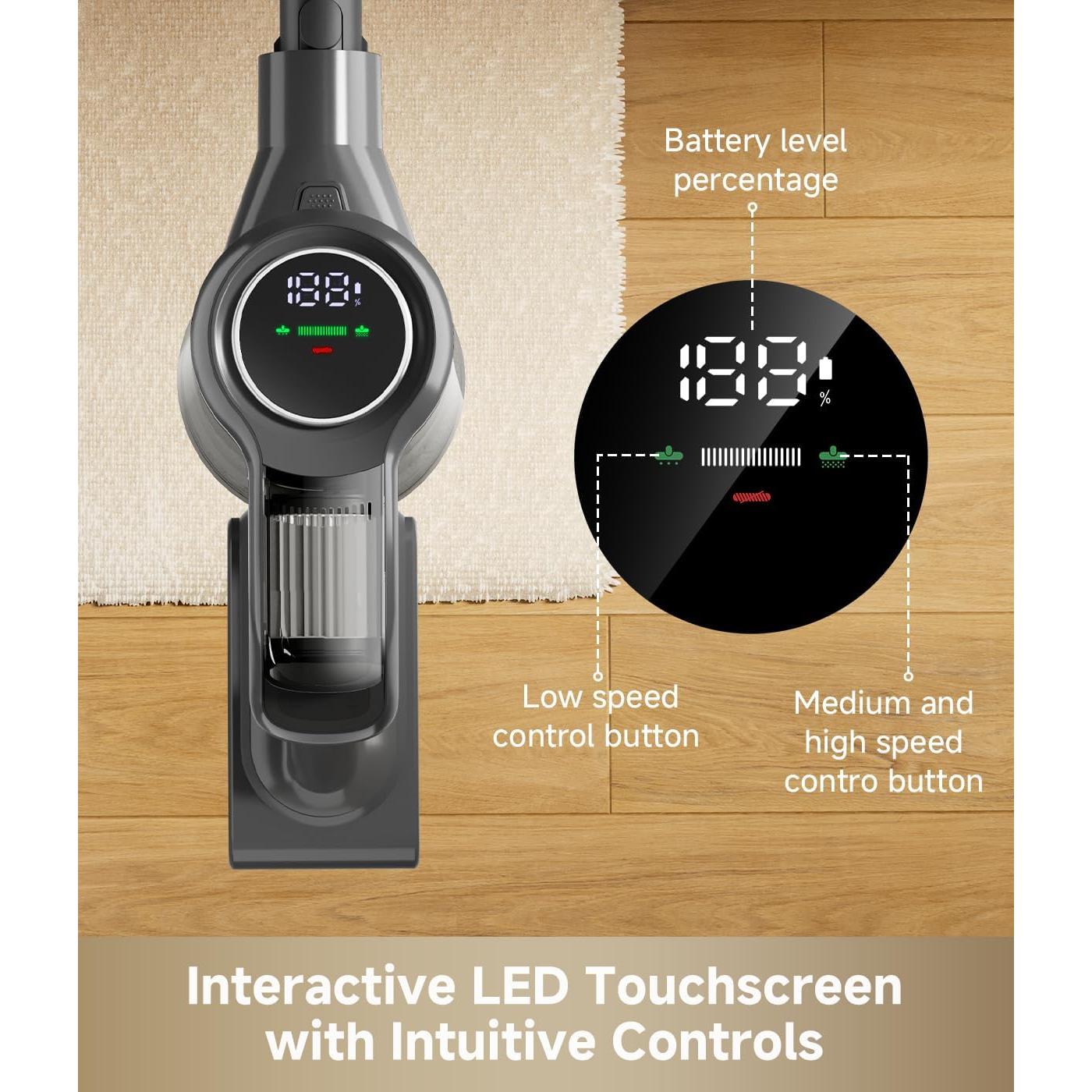 Aspiradora Inalámbrica MOVA J30, 450W, 60 Min, 4 en 1