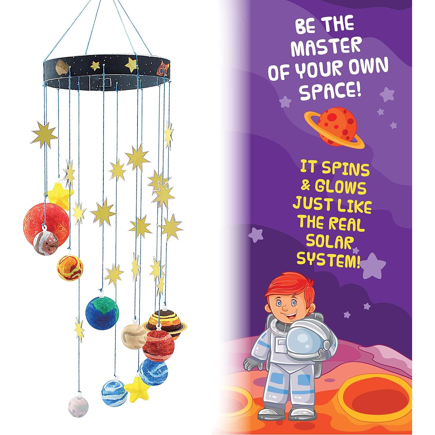 Kit de Sistema Solar 3D Peachy Keen Crafts - 9 Planetas y Sol