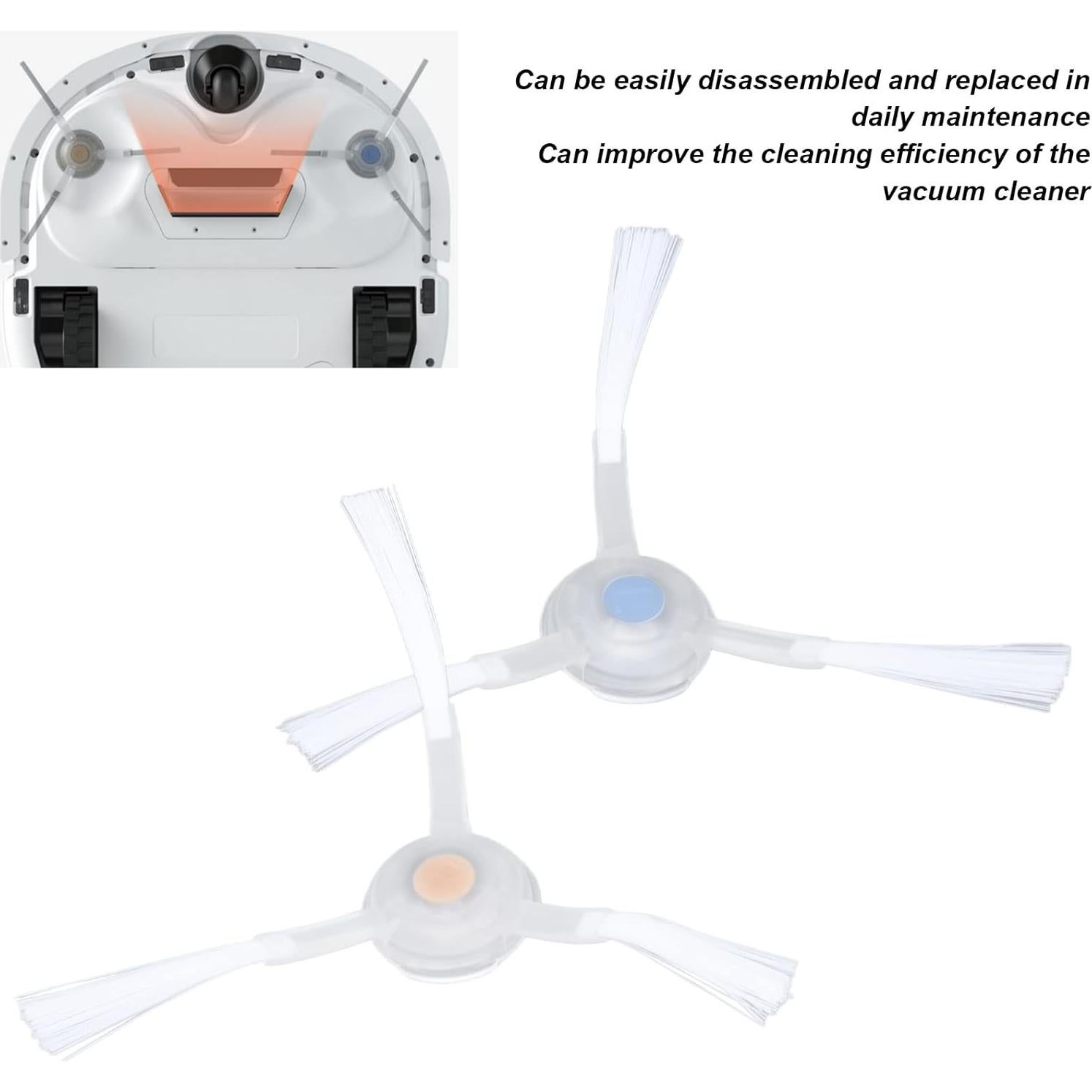 Reemplazo Cepillos Laterales Narwal J1 - 6 Piezas ABS