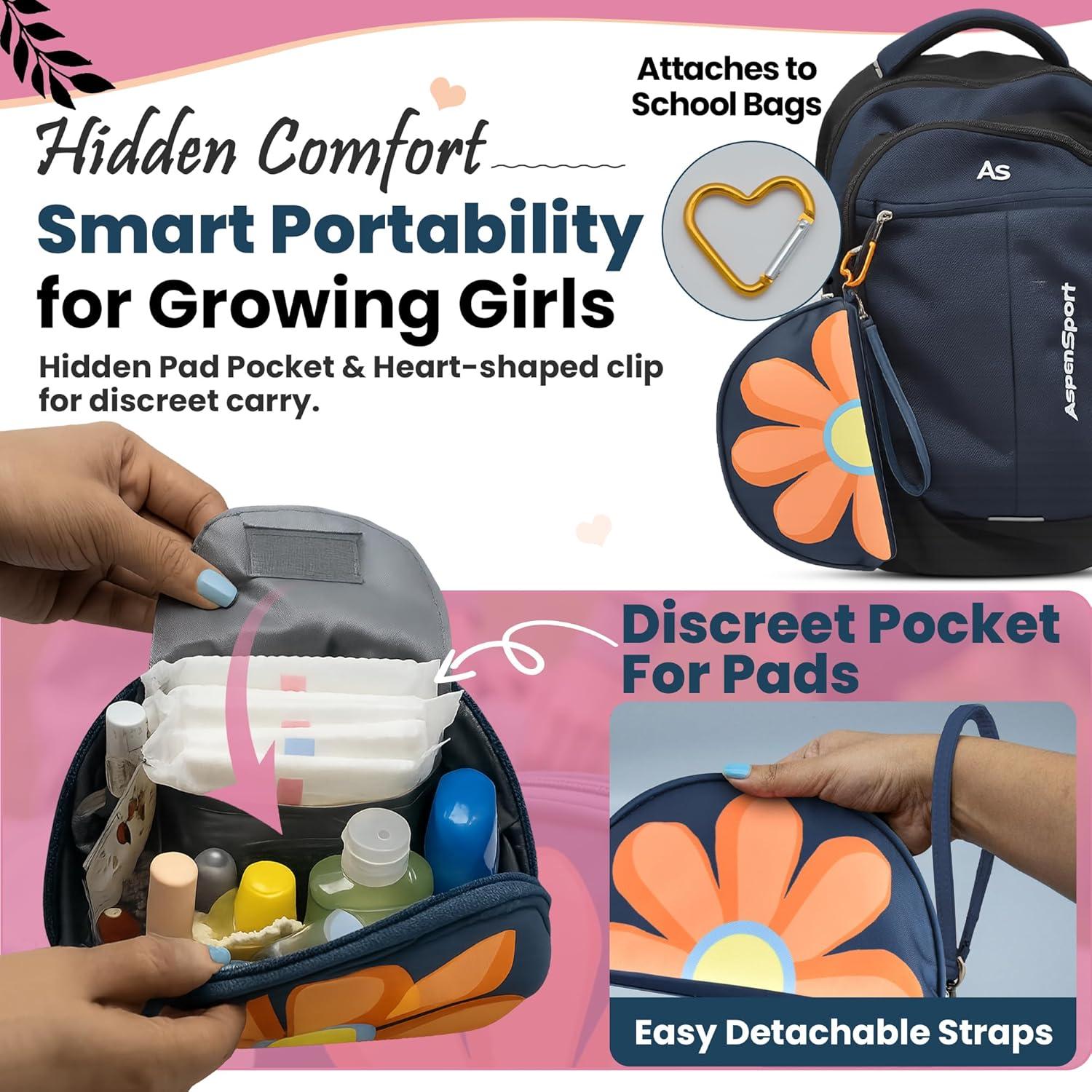 Kit de Primer Período The Bloom para Niñas 9-14 Años - 16 Piezas