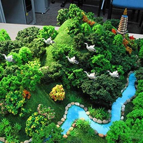 MOMOONNON 36 Árboles de Modelo Verde 3.5-15 cm para Diorama