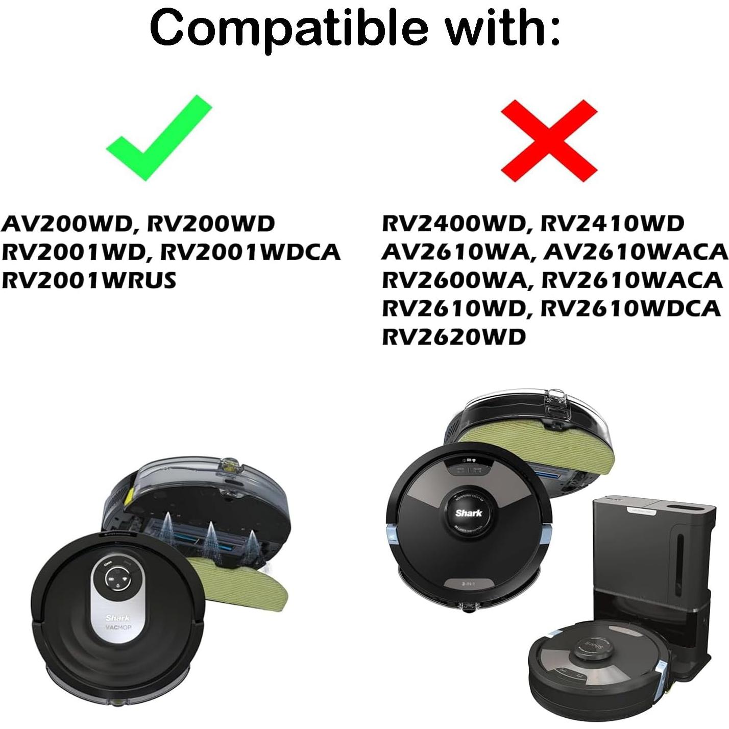 Juego de 6 almohadillas de trapeador SCREENTRONICS AV2000WD