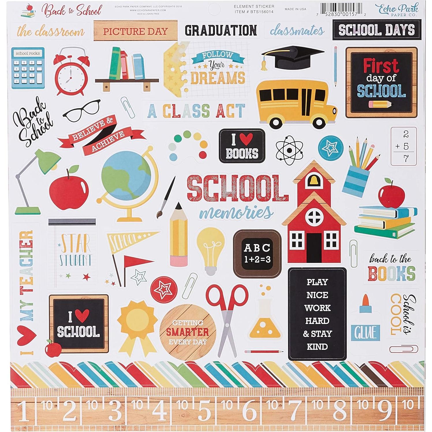 Kit de colección de regreso a clases Echo Park Paper 12x12