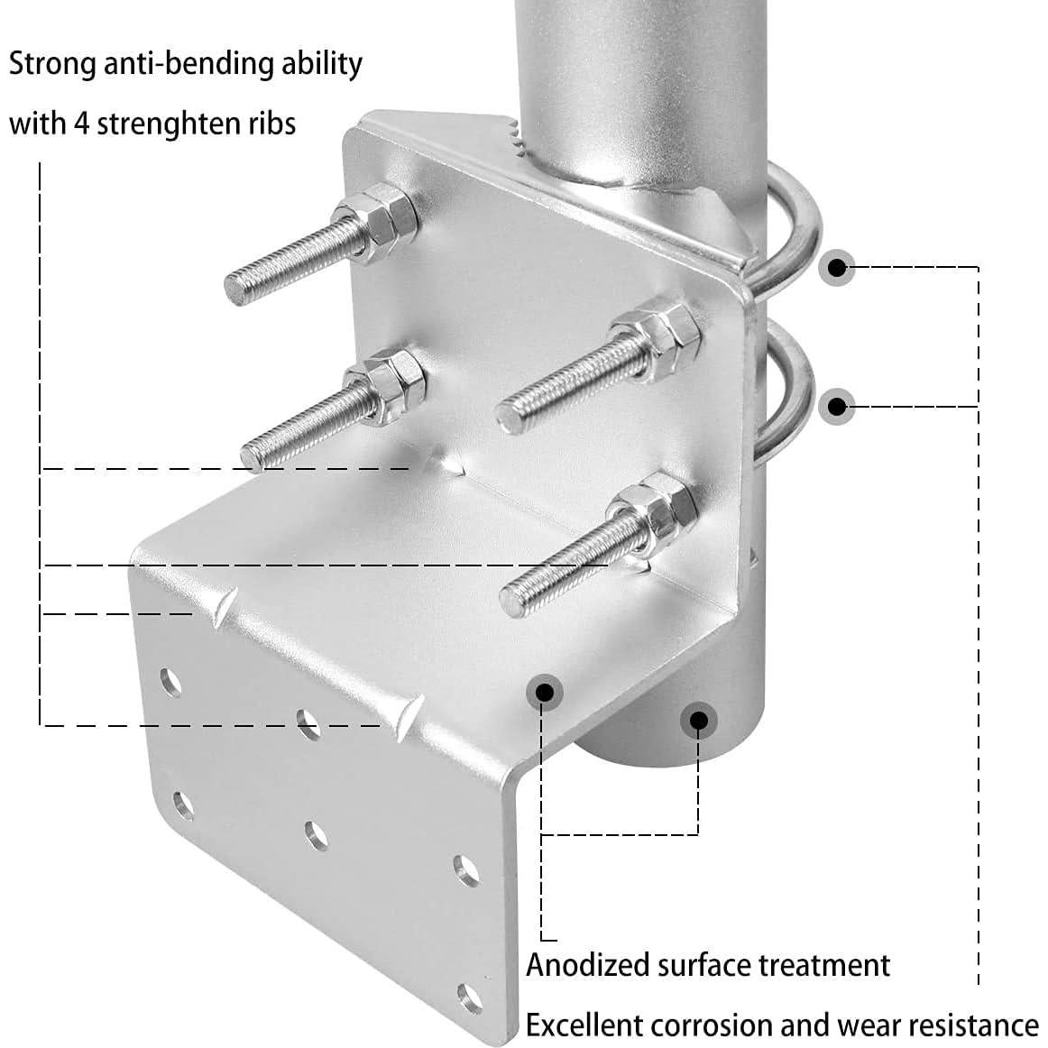 Soporte de Montaje en Poste IMBESEL para Antenas Exteriores 40 cm