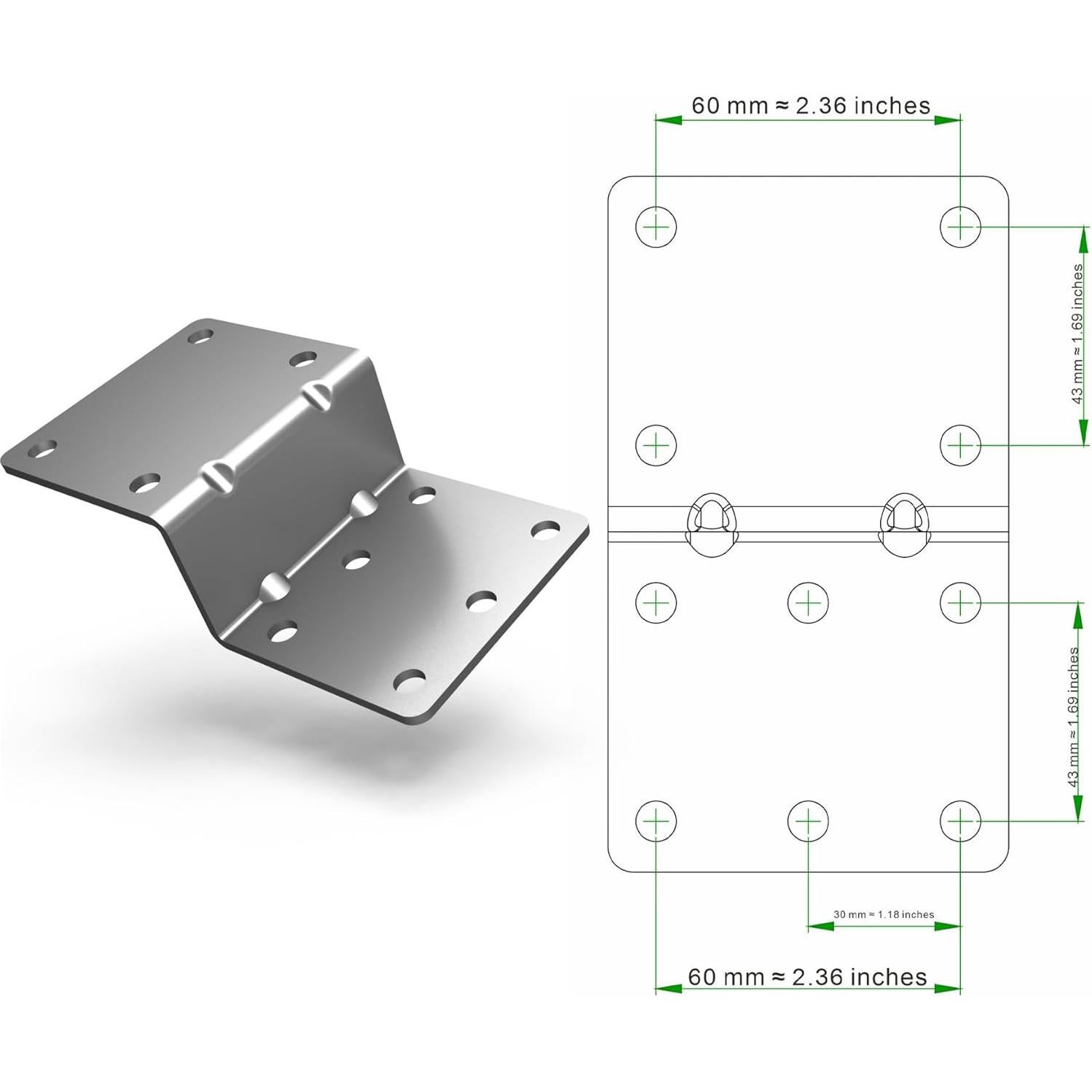 Soporte de Montaje en Poste IMBESEL para Antenas Exteriores 40 cm