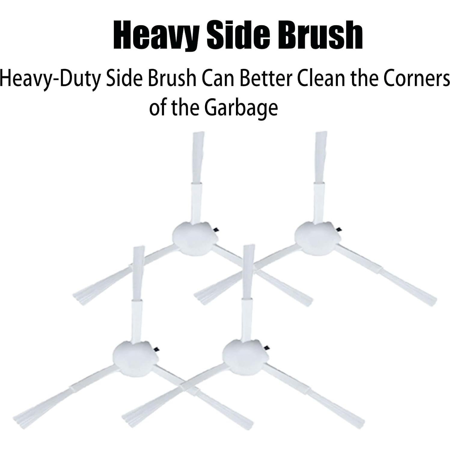 Kit de Repuestos para Aspiradora Robot Dreame D10s Plus - 1 Cepillo Principal, 4 Laterales, 2 Filtros HEPA, 2 Paños de Mopa