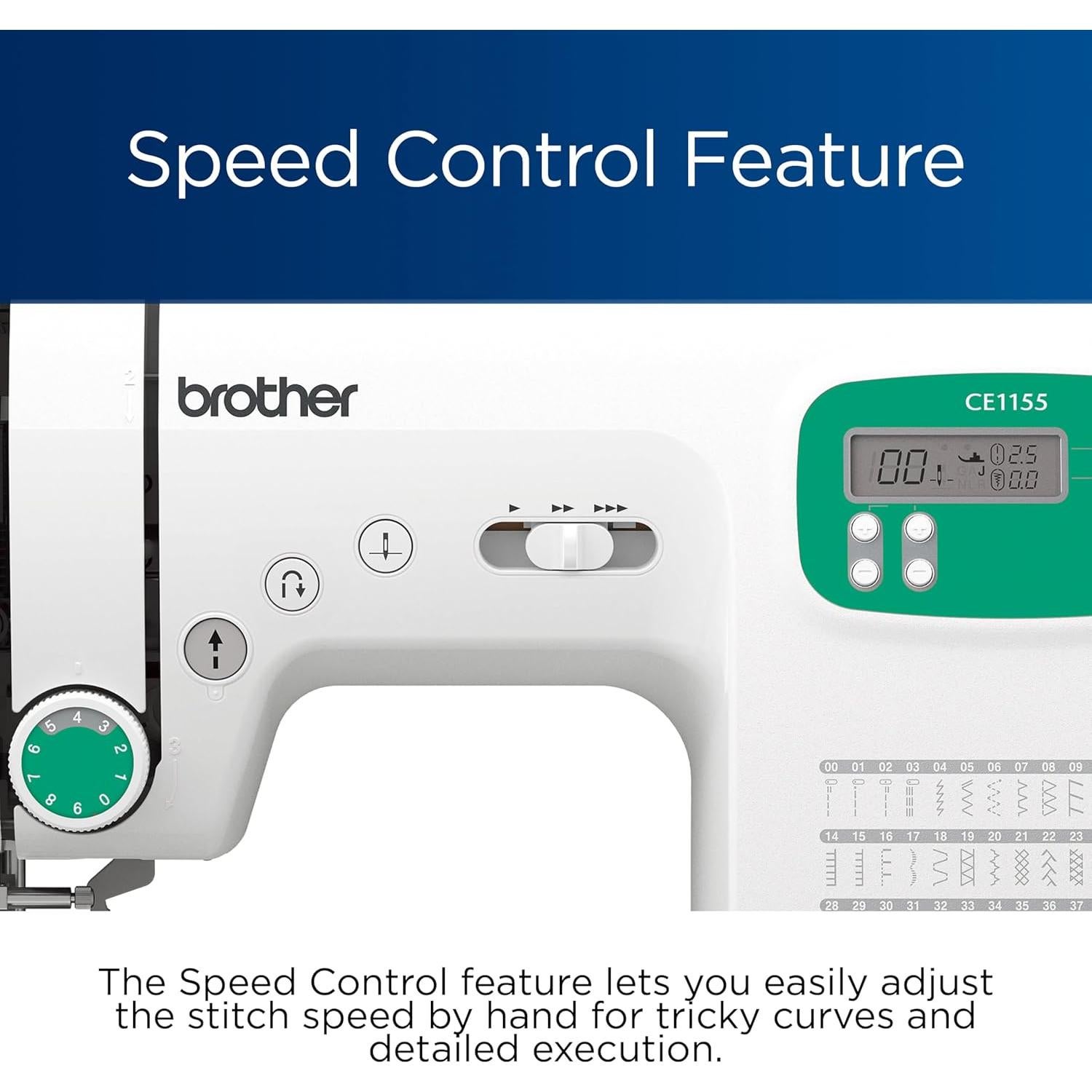 Máquina de Coser Computarizada Brother CE1155, 110 Puntadas, LCD