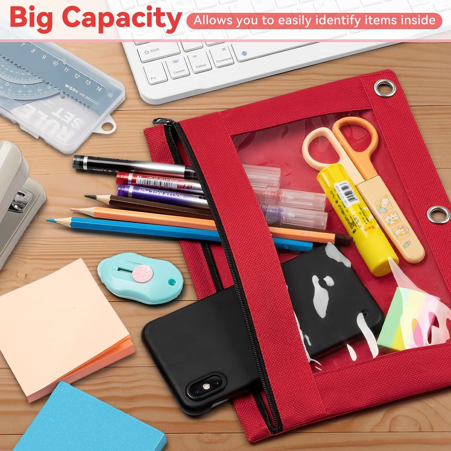 Estuche de Lápices V-Opitos 6 Piezas con Cremallera y Ventana