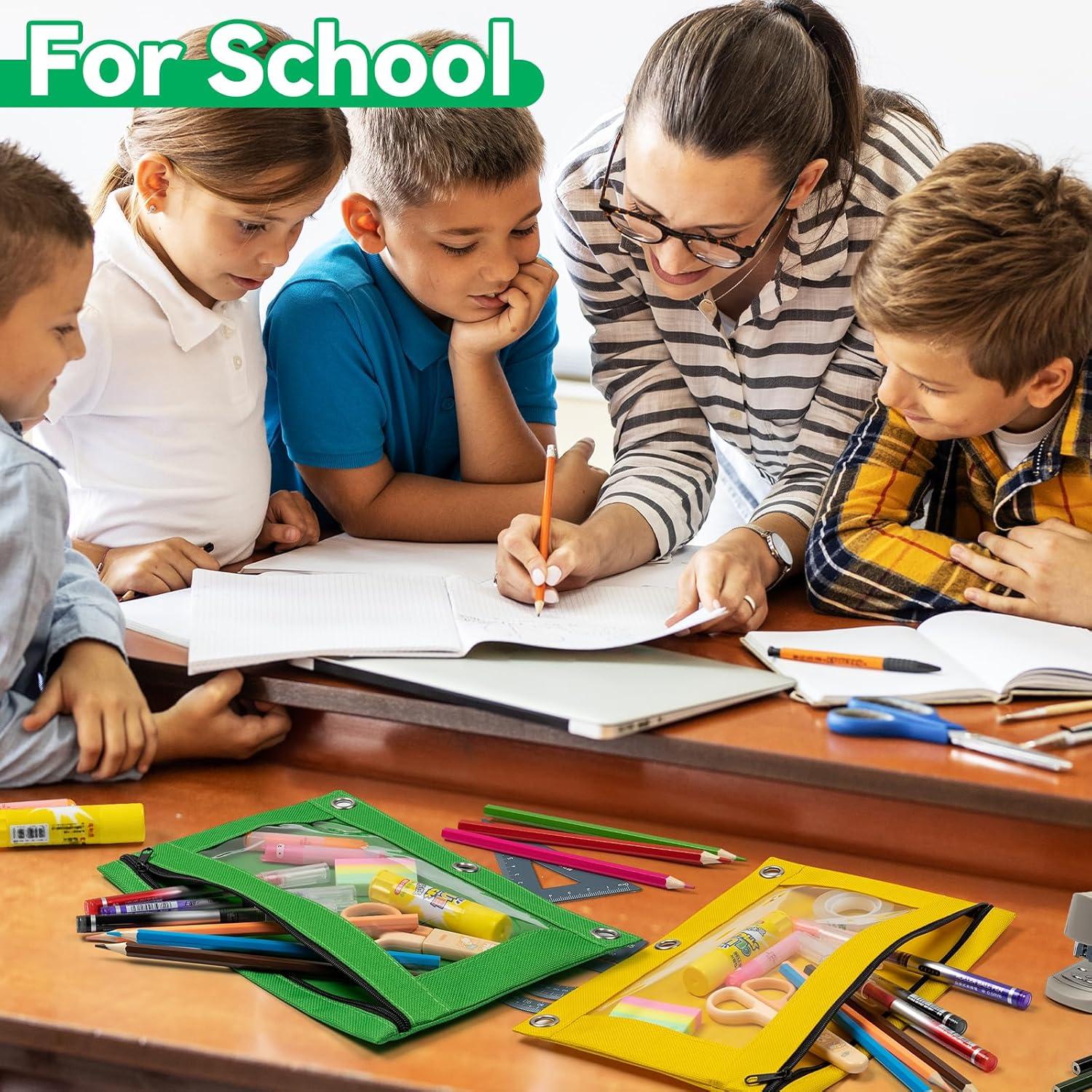 Estuche de Lápices V-Opitos 6 Piezas con Cremallera y Ventana