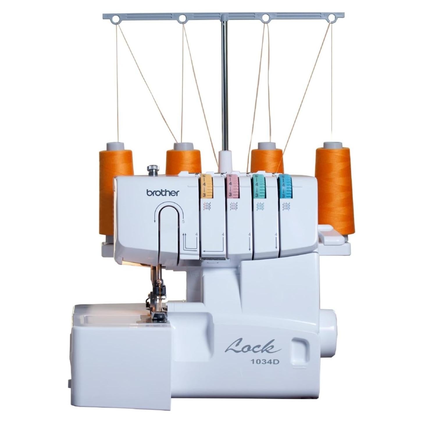 Máquina Overlock Brother 1034D, 1,300 Puntos/min, 3/4 Hilos
