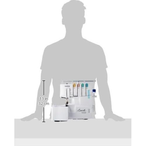 Máquina Overlock Brother 1034D, 1,300 Puntos/min, 3/4 Hilos