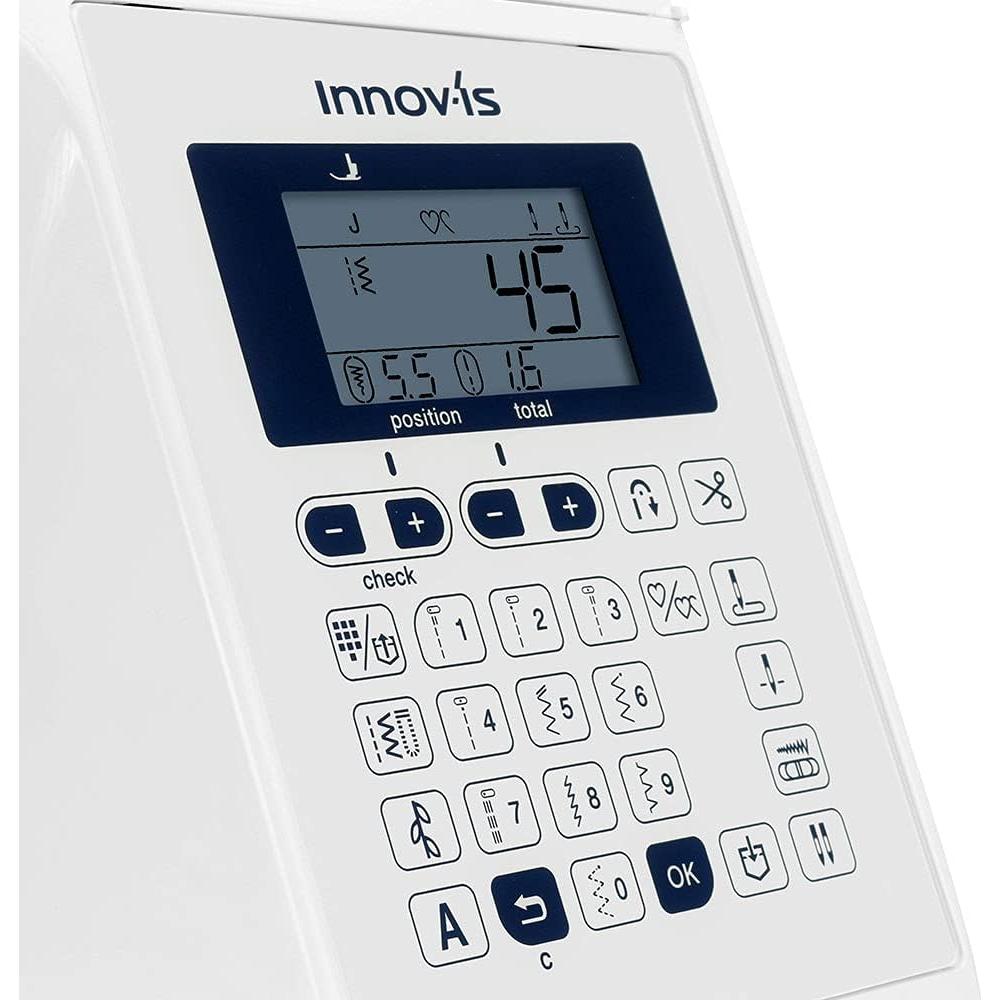 Innov-ís Pacesetter PS500 Computerized Sewing Machine Bundle - Includes Brother 5 Sewing Foot Embellishment Pack + Mr. Vac & Mrs. Sew - Ready, Set, Sew Video