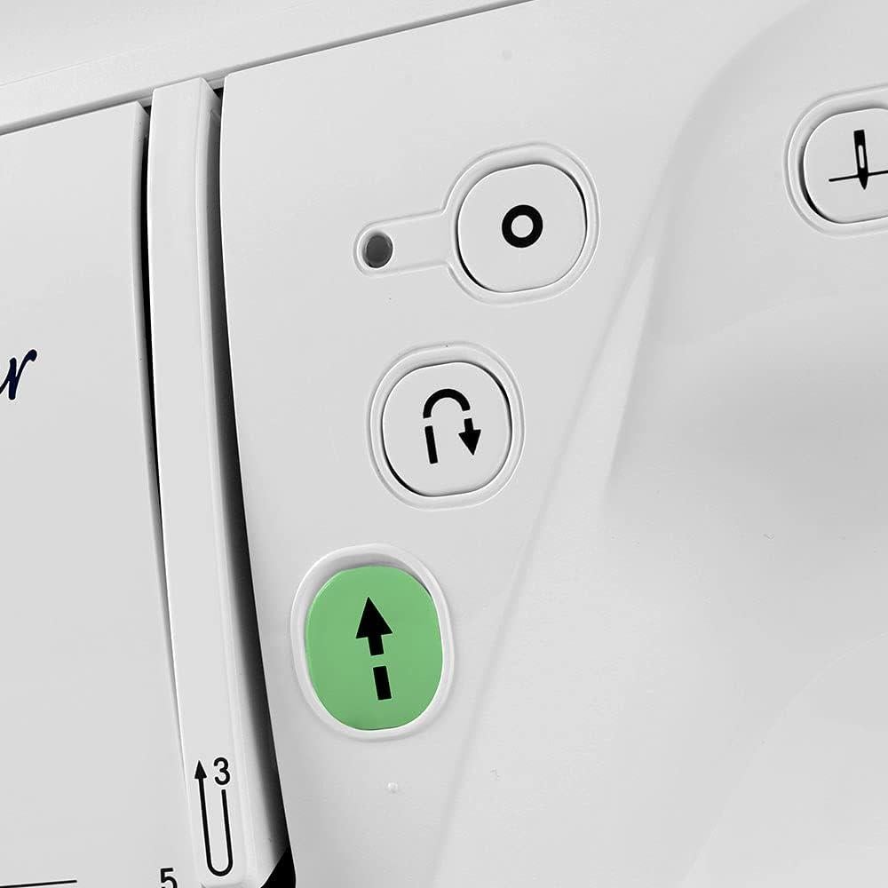 Innov-ís Pacesetter PS500 Computerized Sewing Machine Bundle - Includes Brother 5 Sewing Foot Embellishment Pack + Mr. Vac & Mrs. Sew - Ready, Set, Sew Video