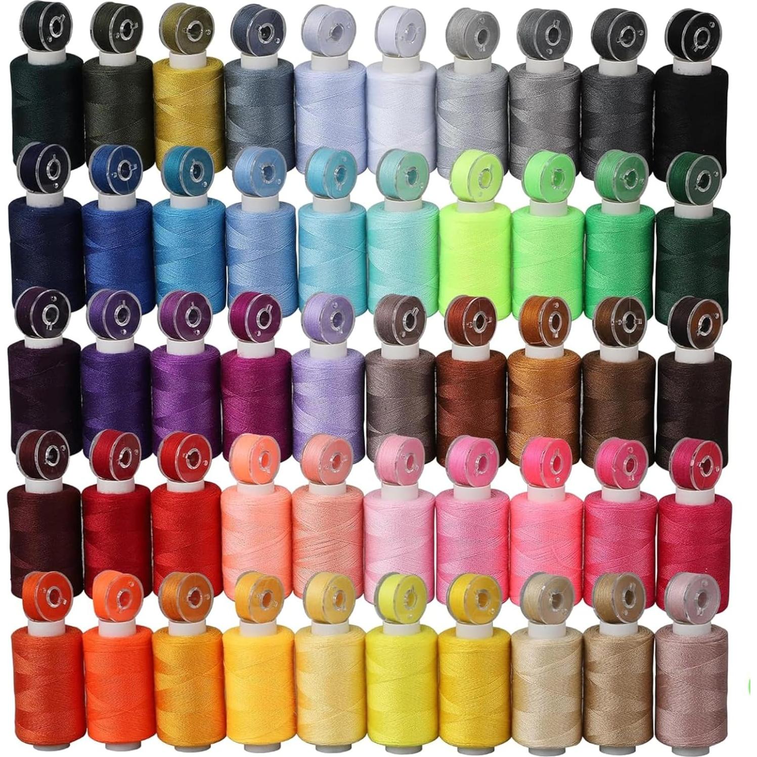 SE700 Embroidery & Sewing Machine with 50 Sewing Spools, Color Matching Bobbins & Accessories