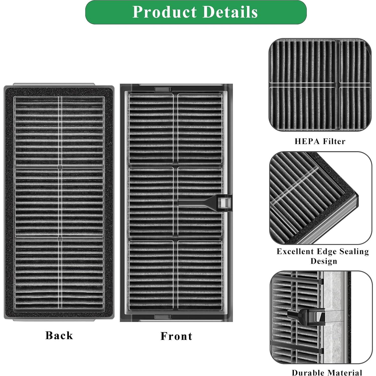 Filtros HEPA de Reemplazo Soniicmomo para Dreame X40 Ultra - Paquete de 4