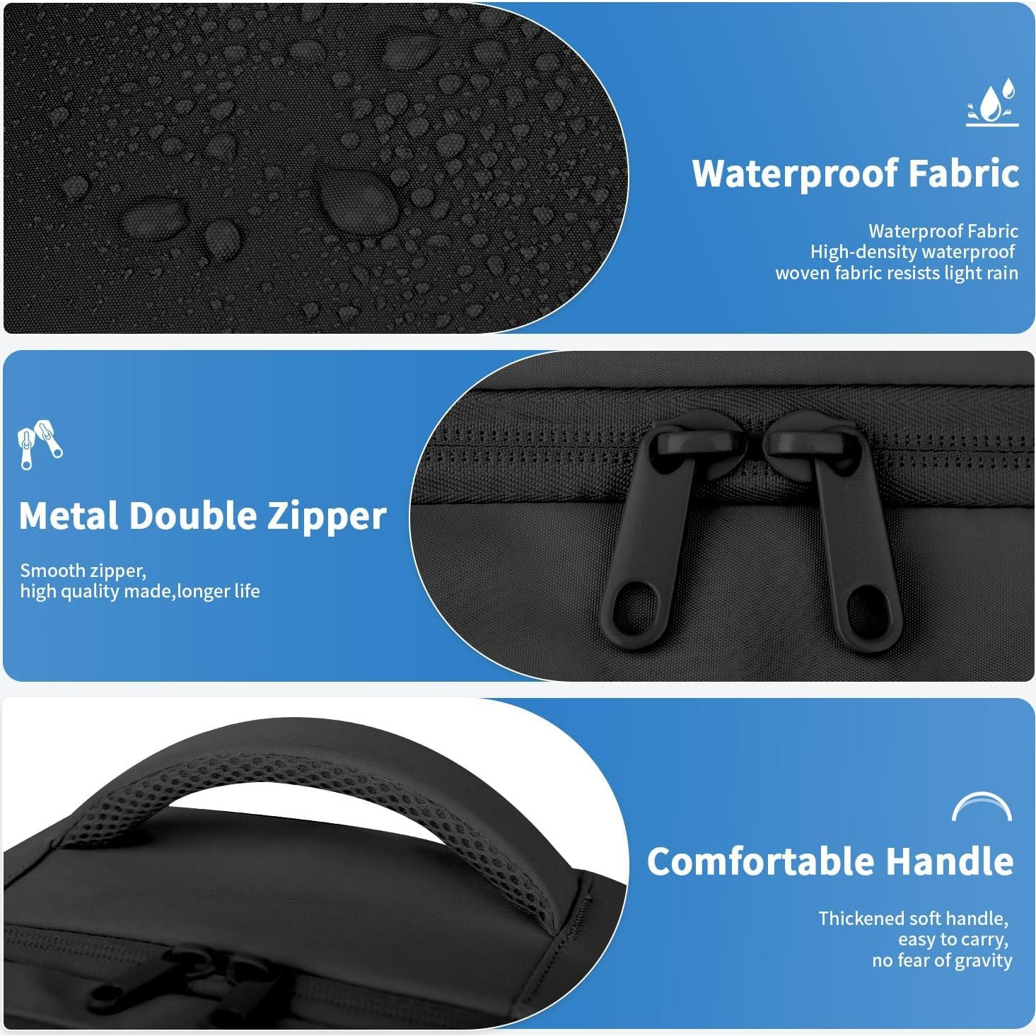 Mochila de Viaje ZOMFELT 15.6" para Portátil, Negra