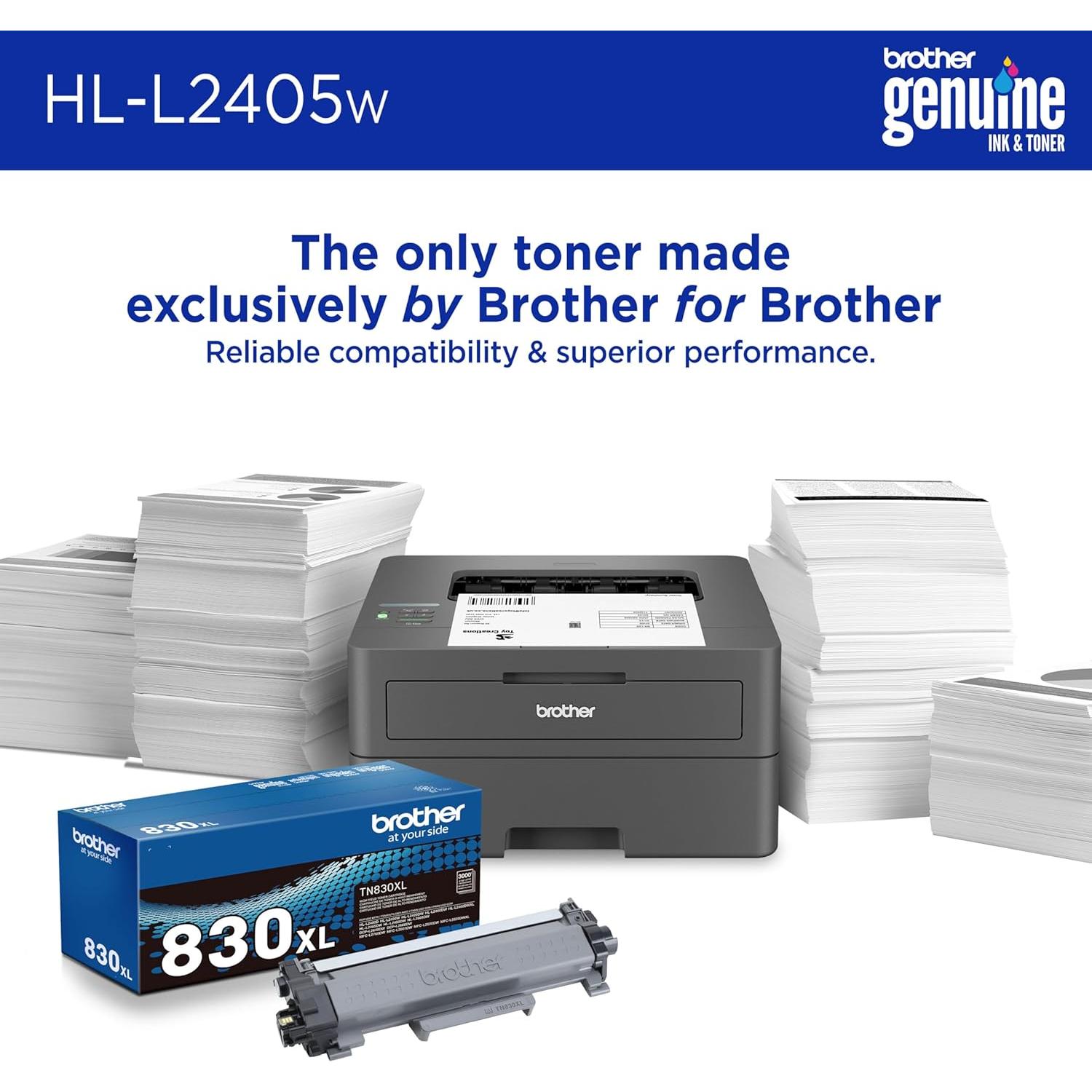 Impresora Láser Monocromática Brother HL-L2405W Inalámbrica