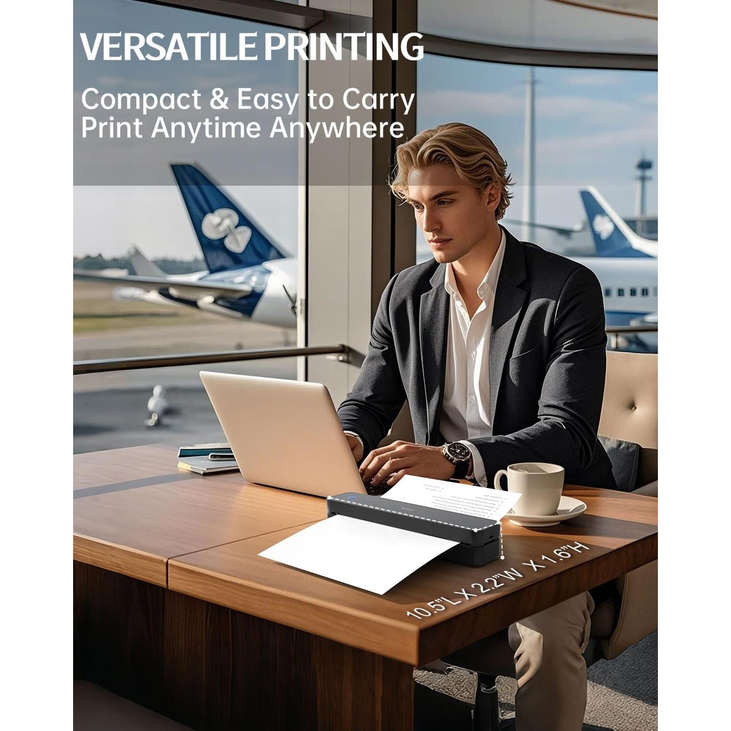 Impresora Portátil Térmica iDPRT MT610 Pro 300DPI Negra