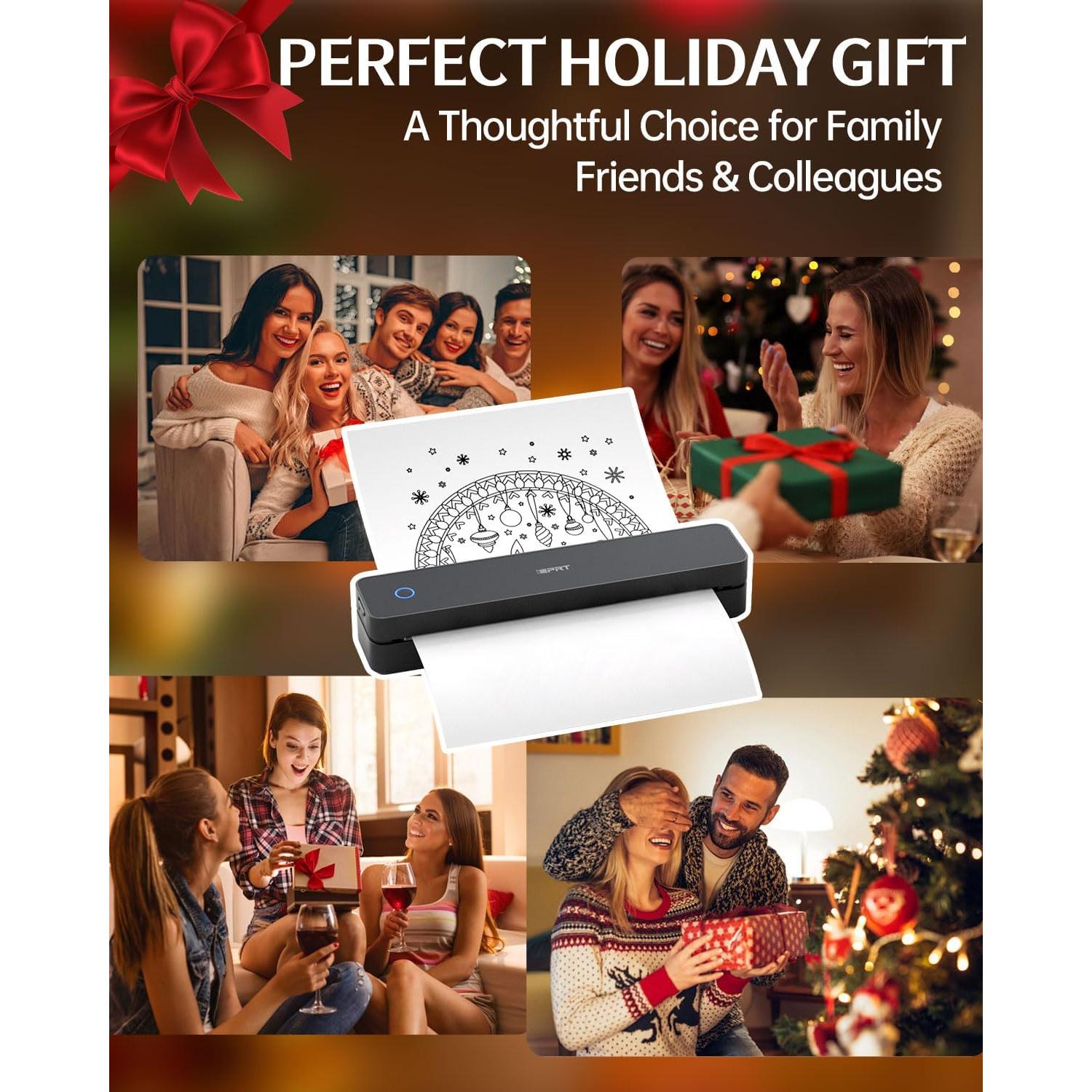 Impresora Portátil Térmica iDPRT MT610 Pro 300DPI Negra