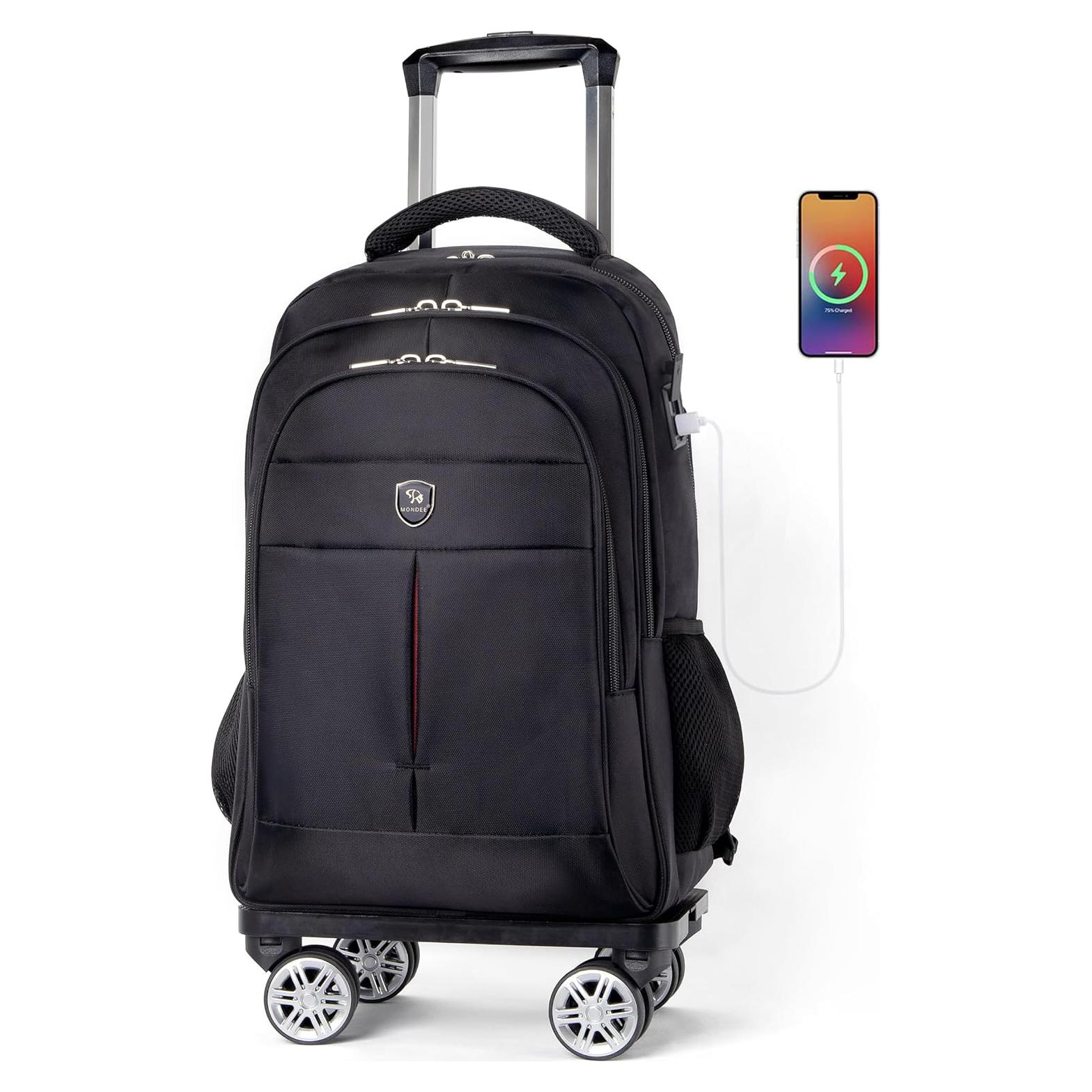 Mochila Rodante Diwolor 35L para Laptop 15.6" 4 Ruedas