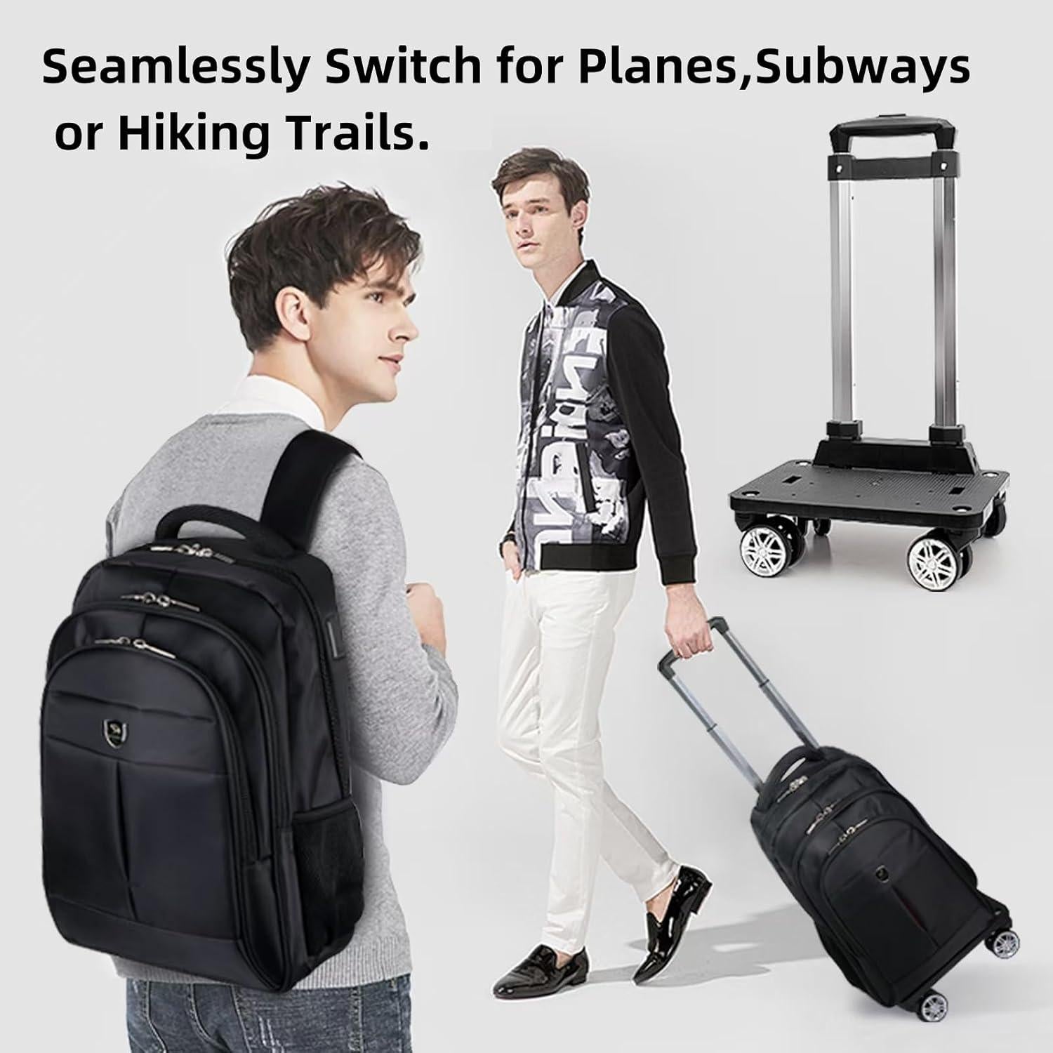 Mochila Rodante Diwolor 35L para Laptop 15.6" 4 Ruedas