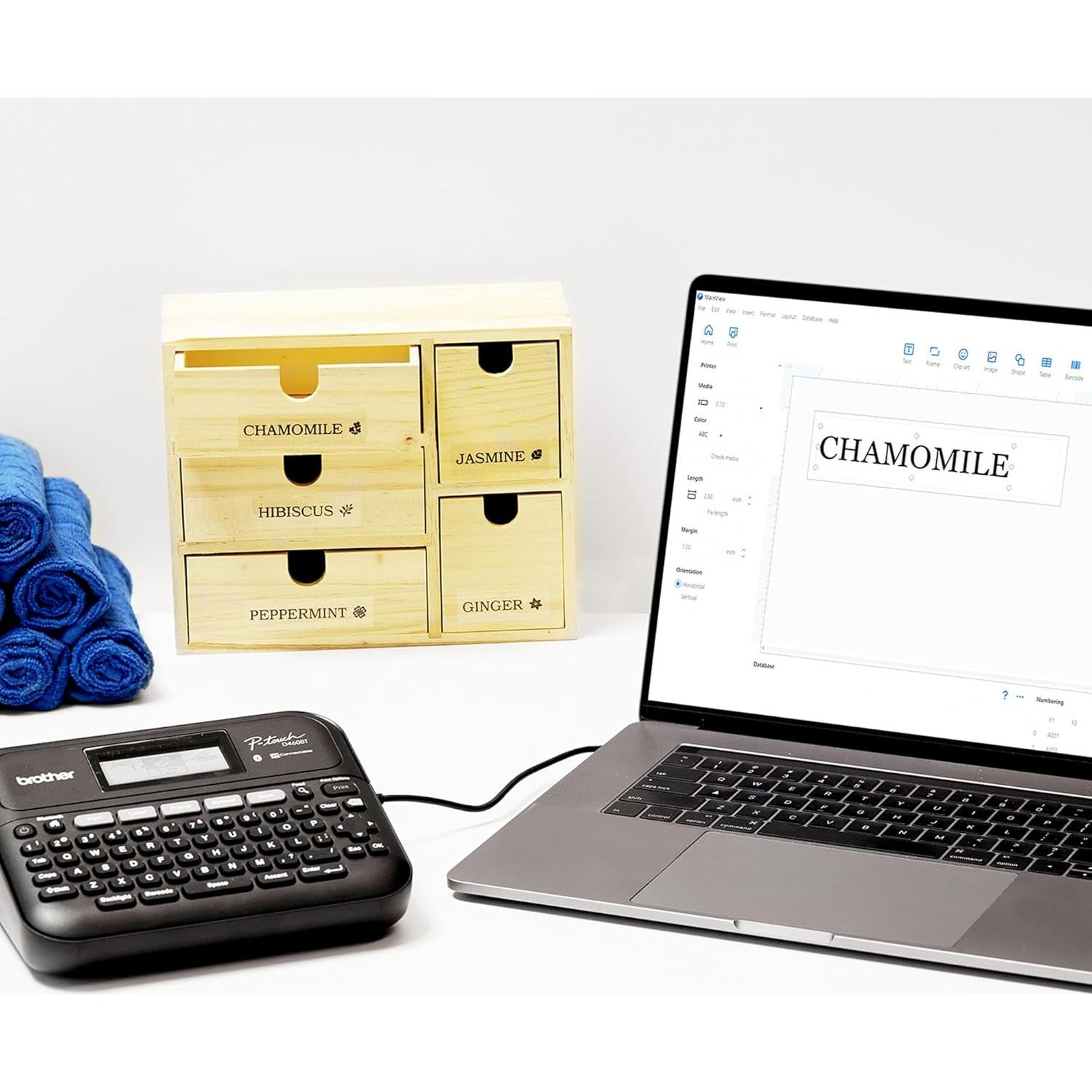 Fabricante de Etiquetas Brother P-Touch PT-D460BT Bluetooth 18mm