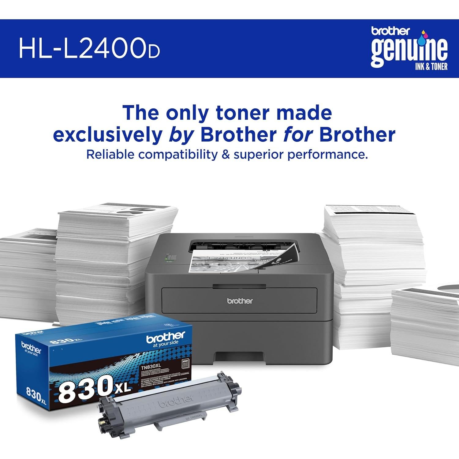 Impresora Láser Monocromática Brother HL-L2400D Renovada